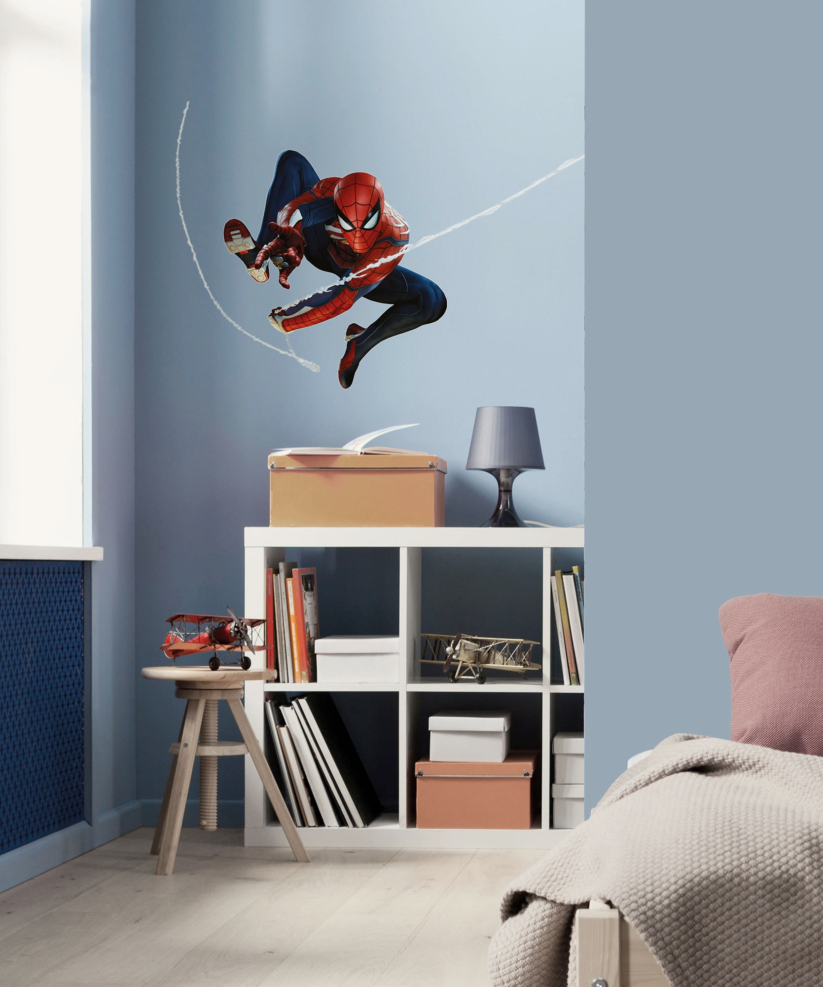 Image of Komar Wandtattoo "Marvel Spider-Man Night" 50 x 70 cm (Breite x Höhe) - Kinderzimmer, Wandsticker