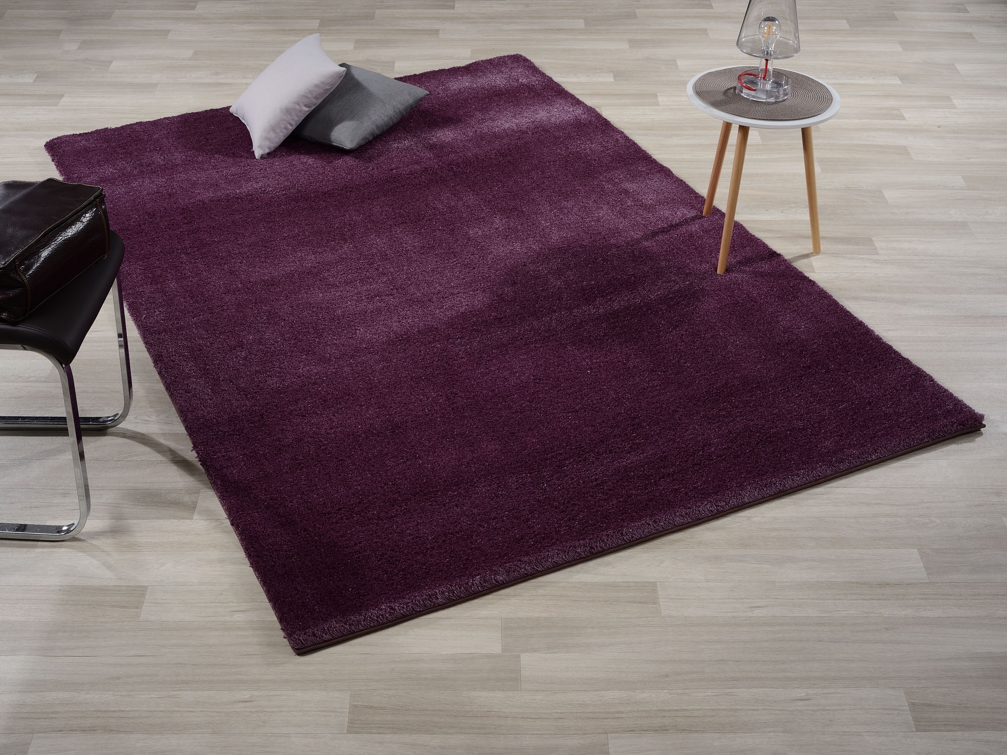 Image of GALLERY M branded by Musterring Hochflor-Teppich "Solo" rechteckig 30 mm Höhe besonders weich durch Microfaser, Wohnzimmer