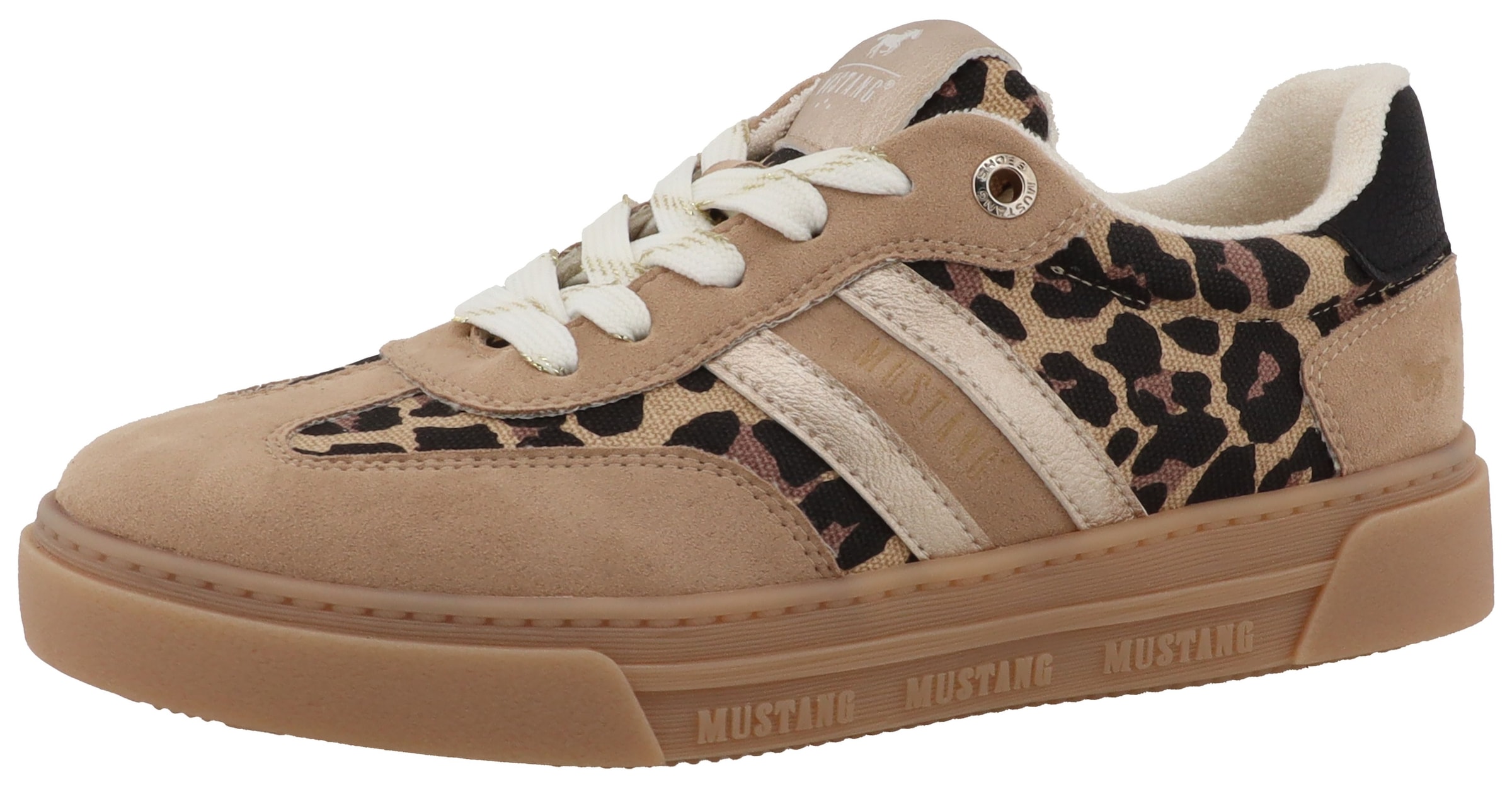 Image of Mustang Shoes Plateausneaker "Rhonda" Freizeitschuh, Halbschuh, Schnürschuh mit modischen Kontrastbesätzen