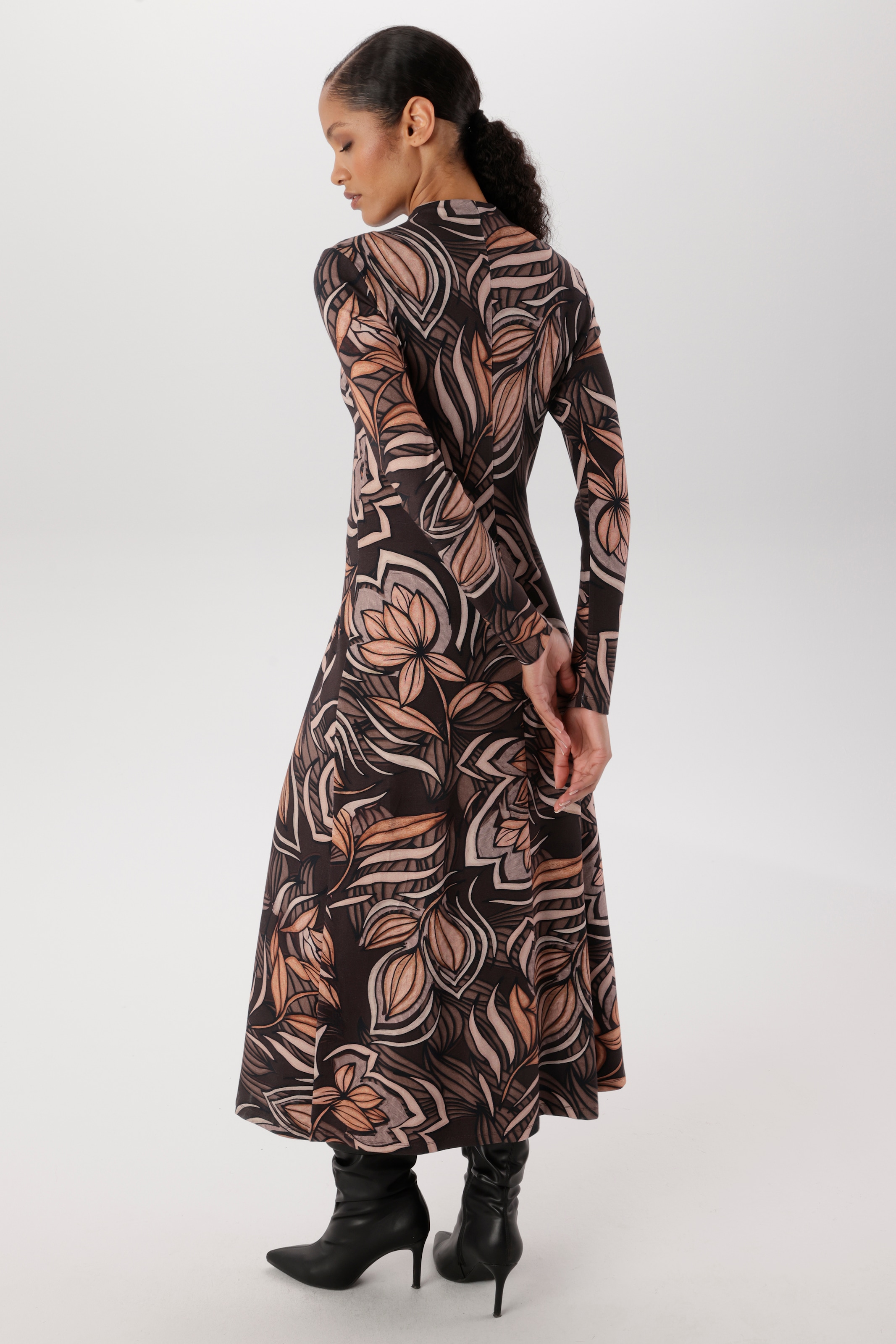 Aniston SELECTED Robe midi Avec petit col montant - NOUVELLE COLLECTION