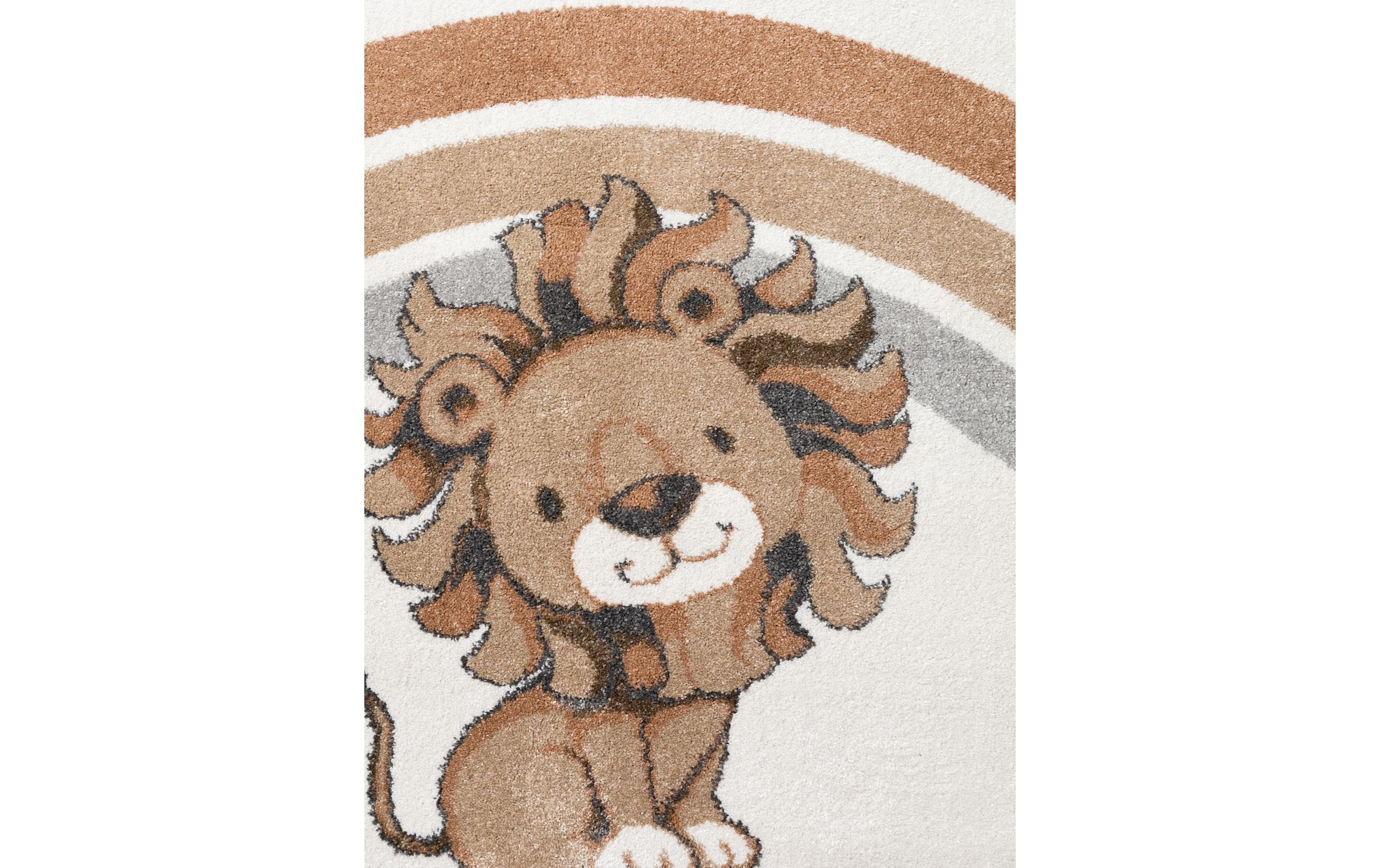 Villeroy & Boch Tapis pour enfants »Roar like a Lion Rainbow Party Teppich« Rectangulaire 9 mm Höhe tapis de jeu doux, chambre d'enfant, tapis de jeu Boho Kids, motif animalier
