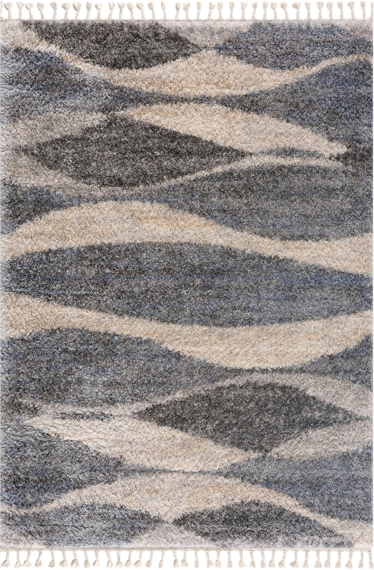 Sanat Hochflor-Teppich »Versay 1505«, rechteckig, 45 mm Höhe, Wohnzimmer, Langflor, Shaggy Teppich