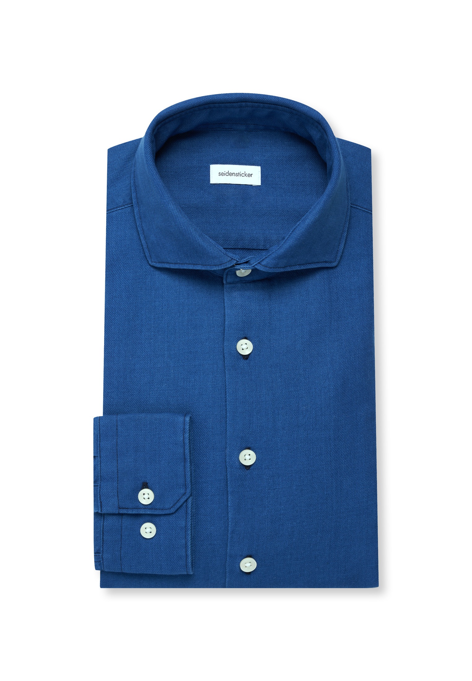 seidensticker Flanellhemd Regular 1/1 Kentkragen Uni