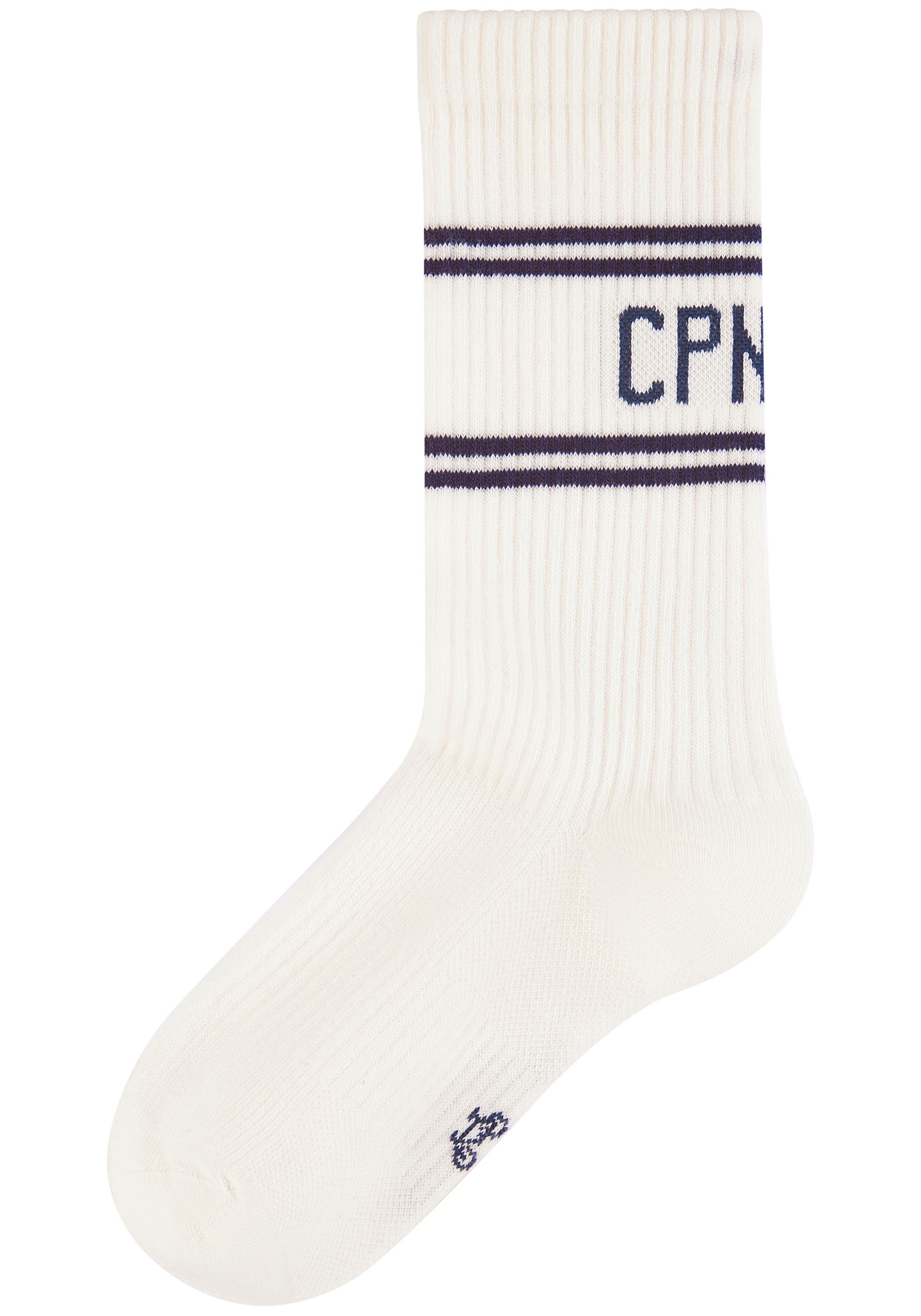 Copenhagen Studios Chaussettes longues Packung, 2 cuis tlg. mit Pikeé-Struktur unter der Sohle