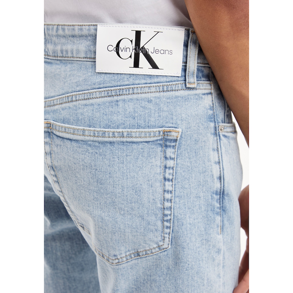 Calvin Klein Jeans Tapered-fit-Jeans »SLIM TAPER«, mit Calvin Klein Leder-Badge