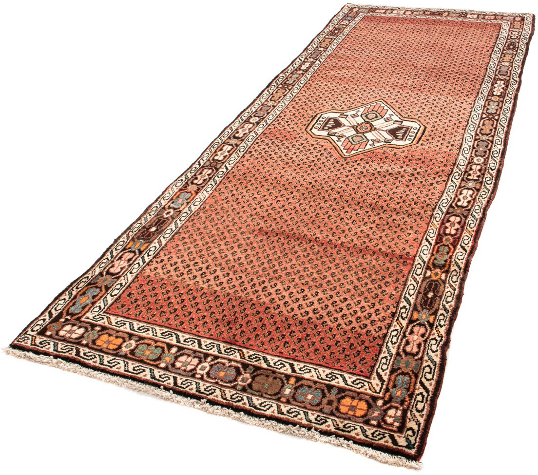 Image of morgenland Orientteppich »Perser - Nomadic - 290 x 106 cm - hellrot«, rechteckig, 10 mm Höhe, Wohnzimmer, Handgeknüpft, Einzelstück mit Zertifikat bei Ackermann Versand Schweiz