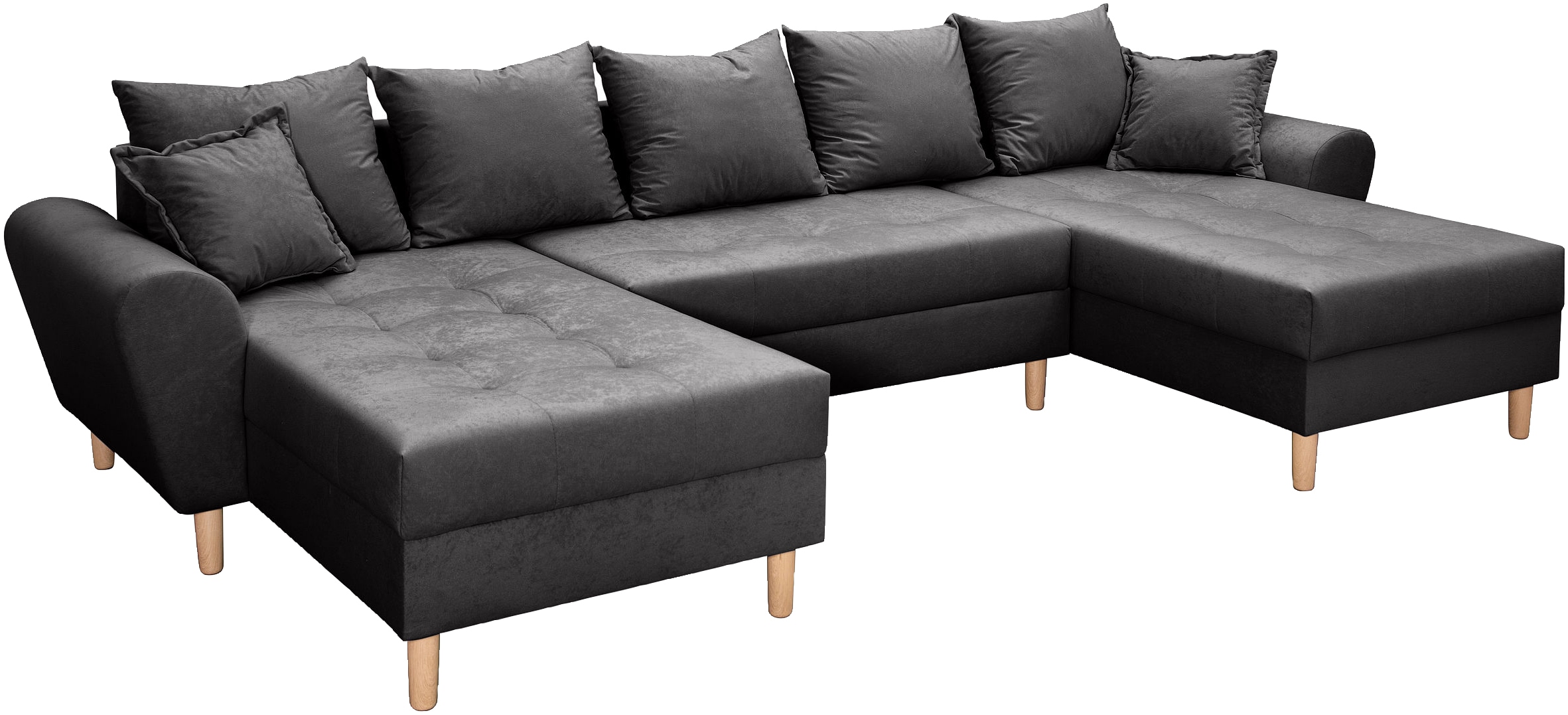 COLLECTION AB Wohnlandschaft »Raisa U-Form« mit Federkern, Kissen und Steppung im Sitzbereich