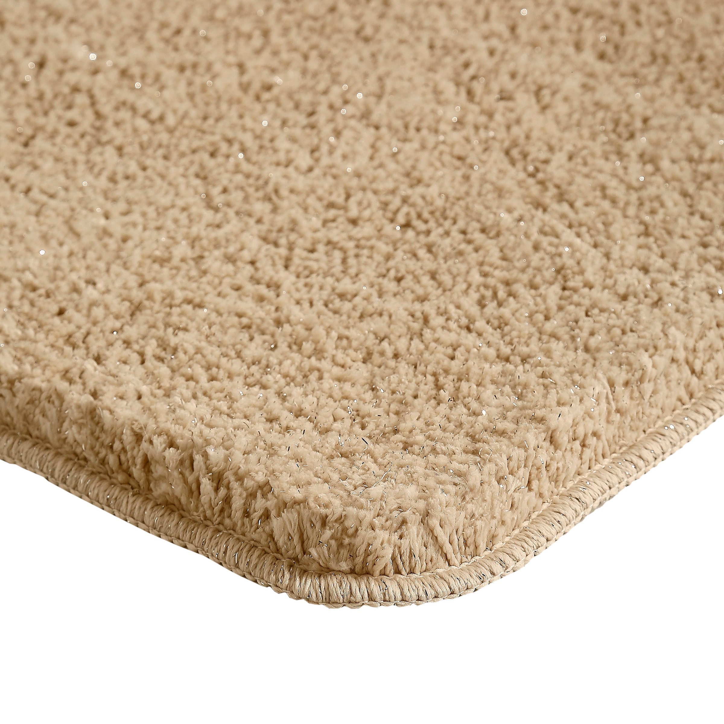 my home Badematte »Glitzer, Badvorleger, Badezimmer Teppich«, rutschhemmend beschichtet, fussbodenheizungsgeeignet-schnell trocknend-strapazierfähig, Badteppich, Akzente durch Glitzer-Garn