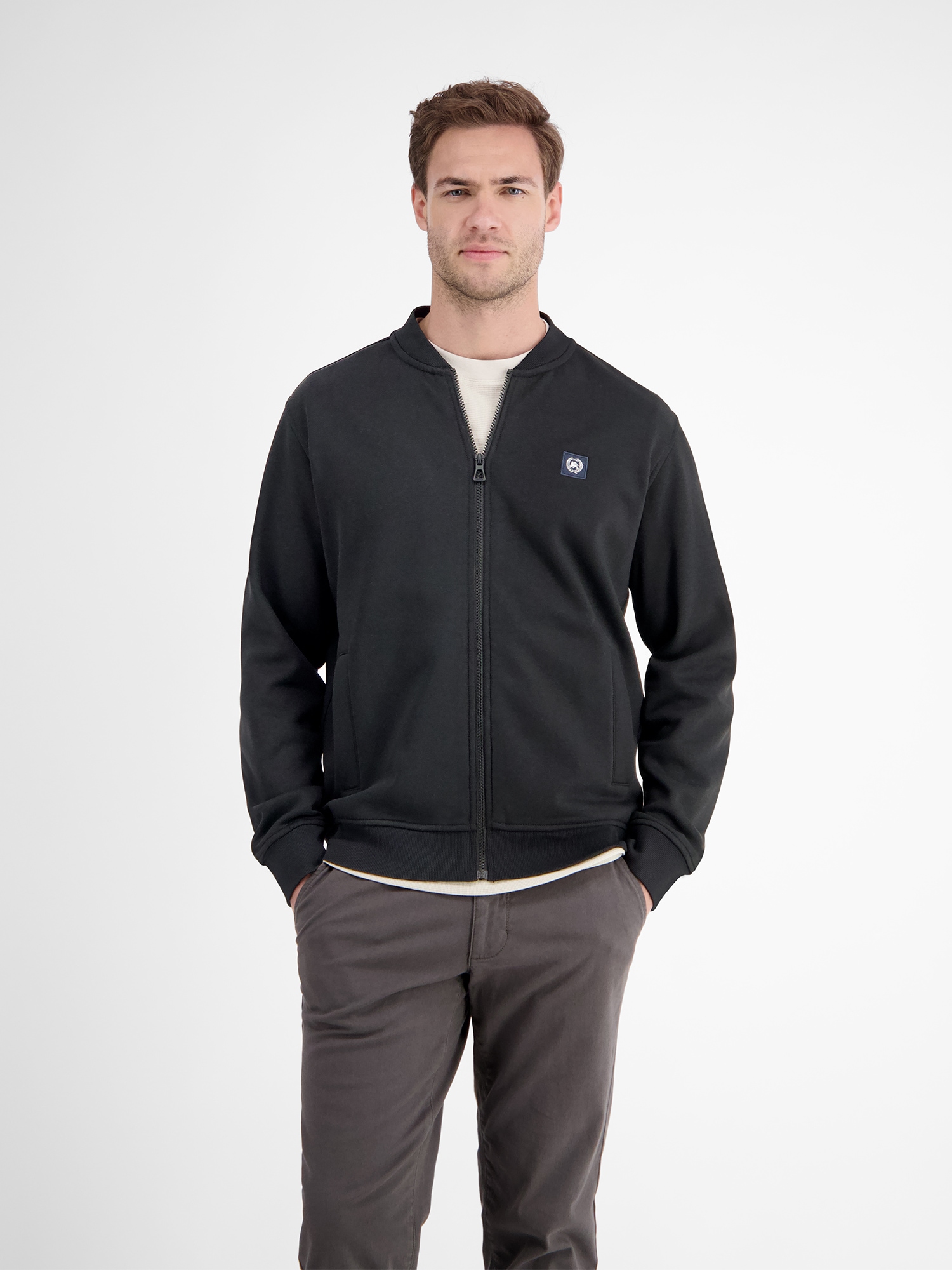 LERROS Veste sweat »College-Sweatjacke für Herren«