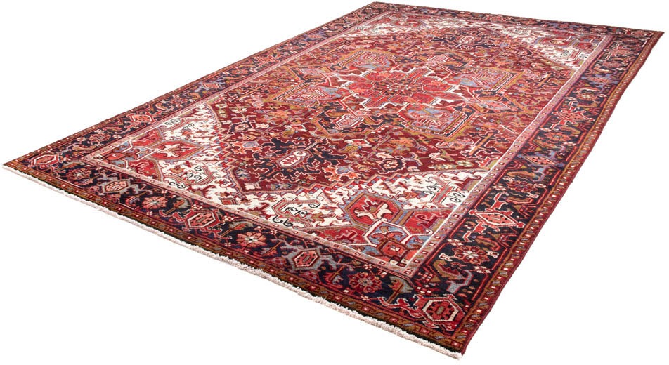 Image of morgenland Orientteppich »Perser - Nomadic - 348 x 223 cm - dunkelrot«, rechteckig, 10 mm Höhe, Wohnzimmer, Handgeknüpft, Einzelstück mit Zertifikat bei Ackermann Versand Schweiz