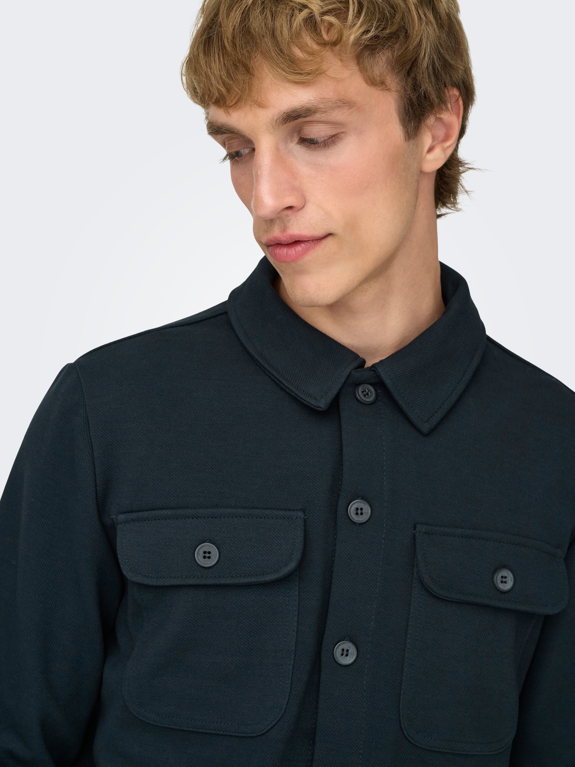 ONLY & SONS Langarmhemd »ONSNEWKODYL OVERSHIRT SWEAT NOOS«