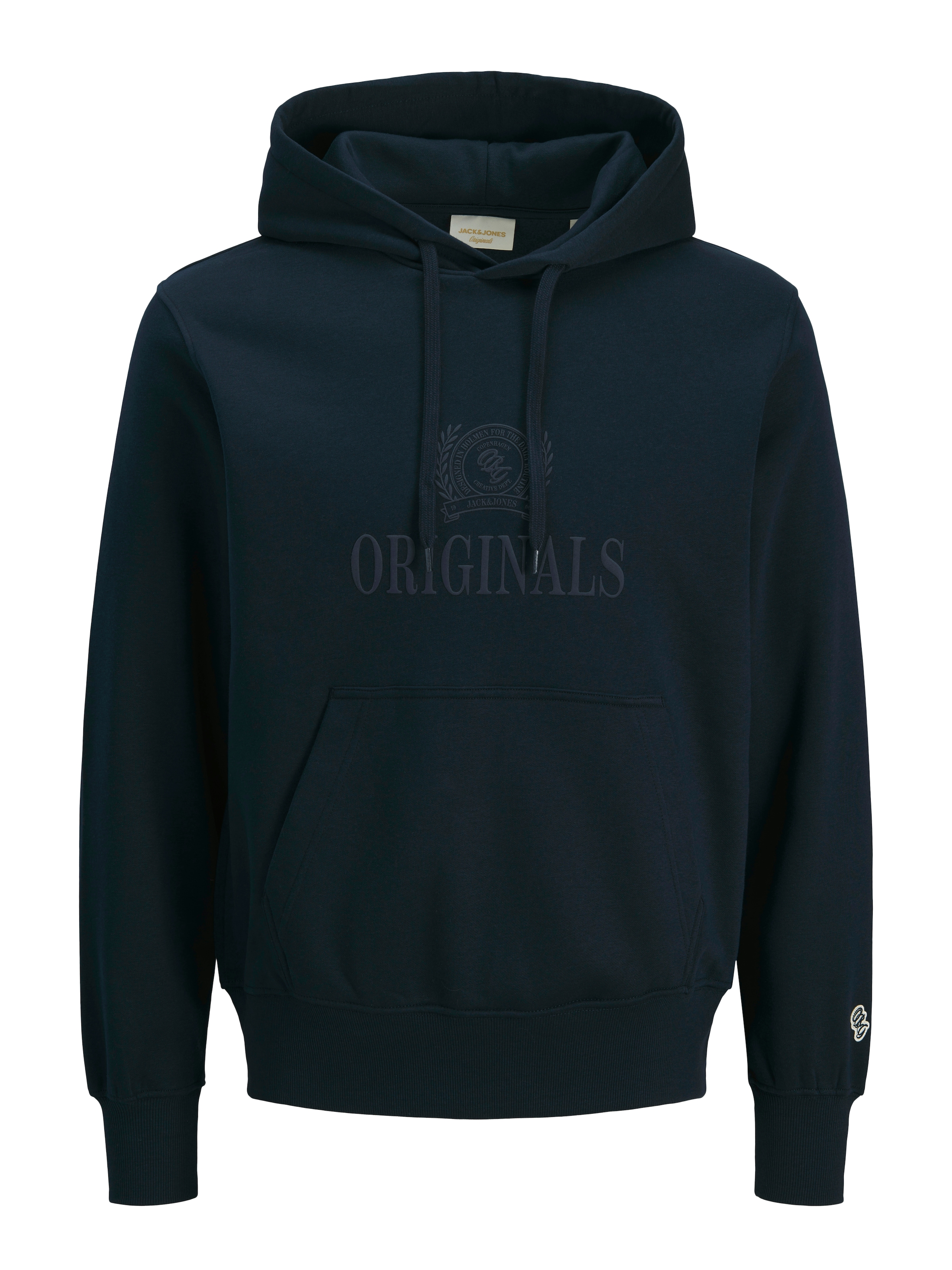 Jack & Jones PlusSize Sweat à capuche »JORFREDERIKSBERG MONOGRAM SWEAT HOOD PLS«, Baumwollmischung, regular fit
