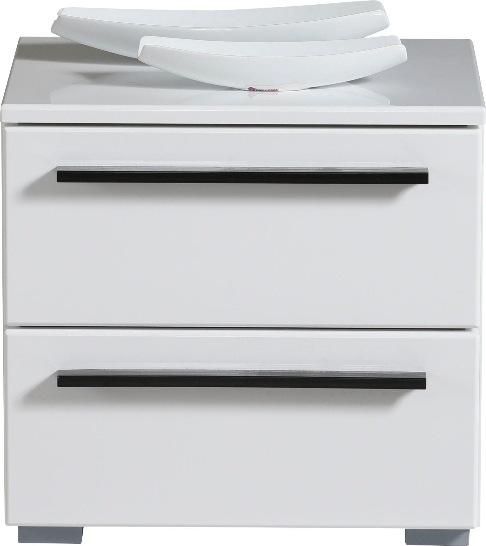 INOSIGN Nachtkommode »Ksanti« Mit 2 Schubkästen, hochglänzende Front