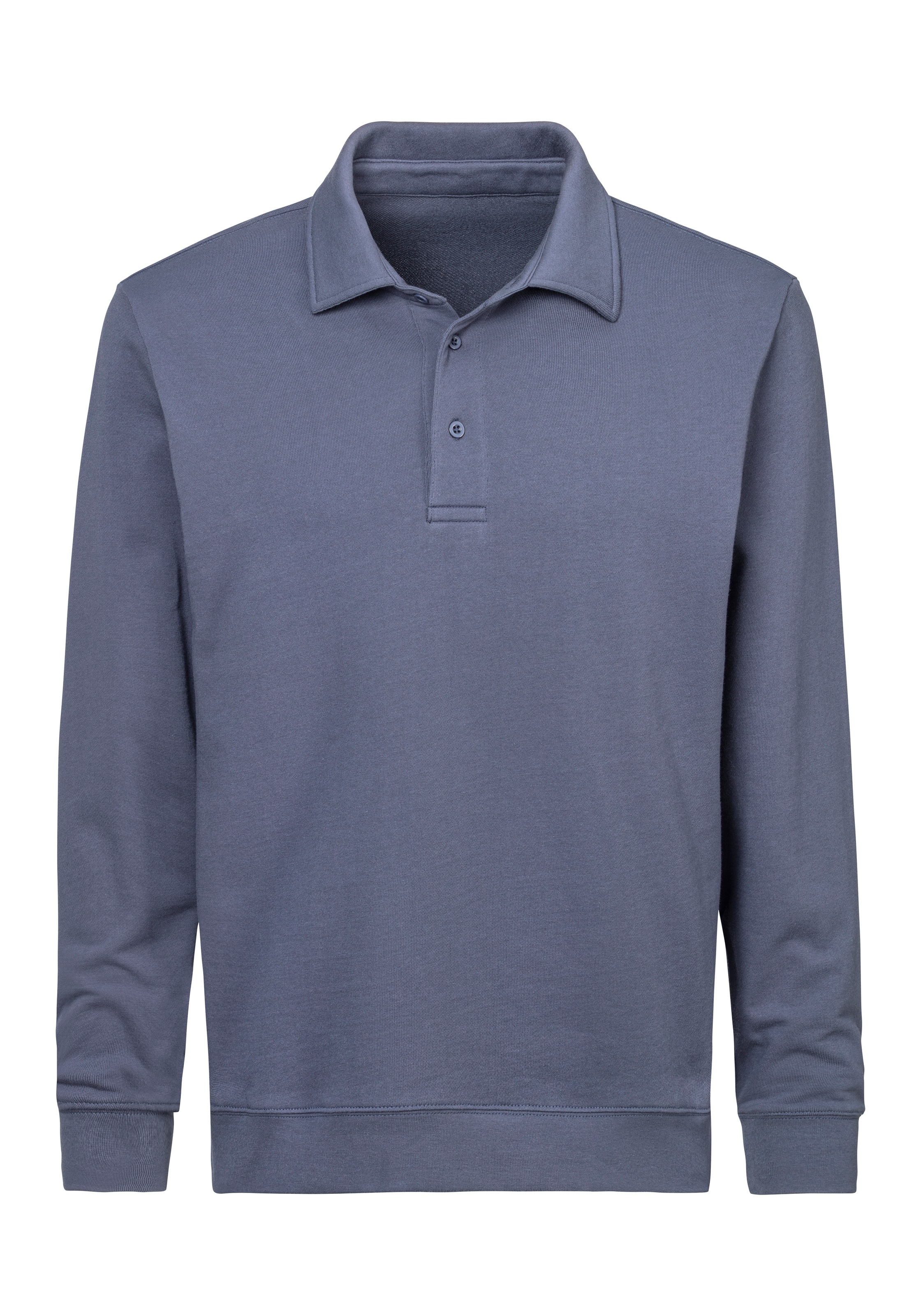 John Devin Sweatshirt, Langarm, Sweatshirt mit Polokragen, Baumwollmischung