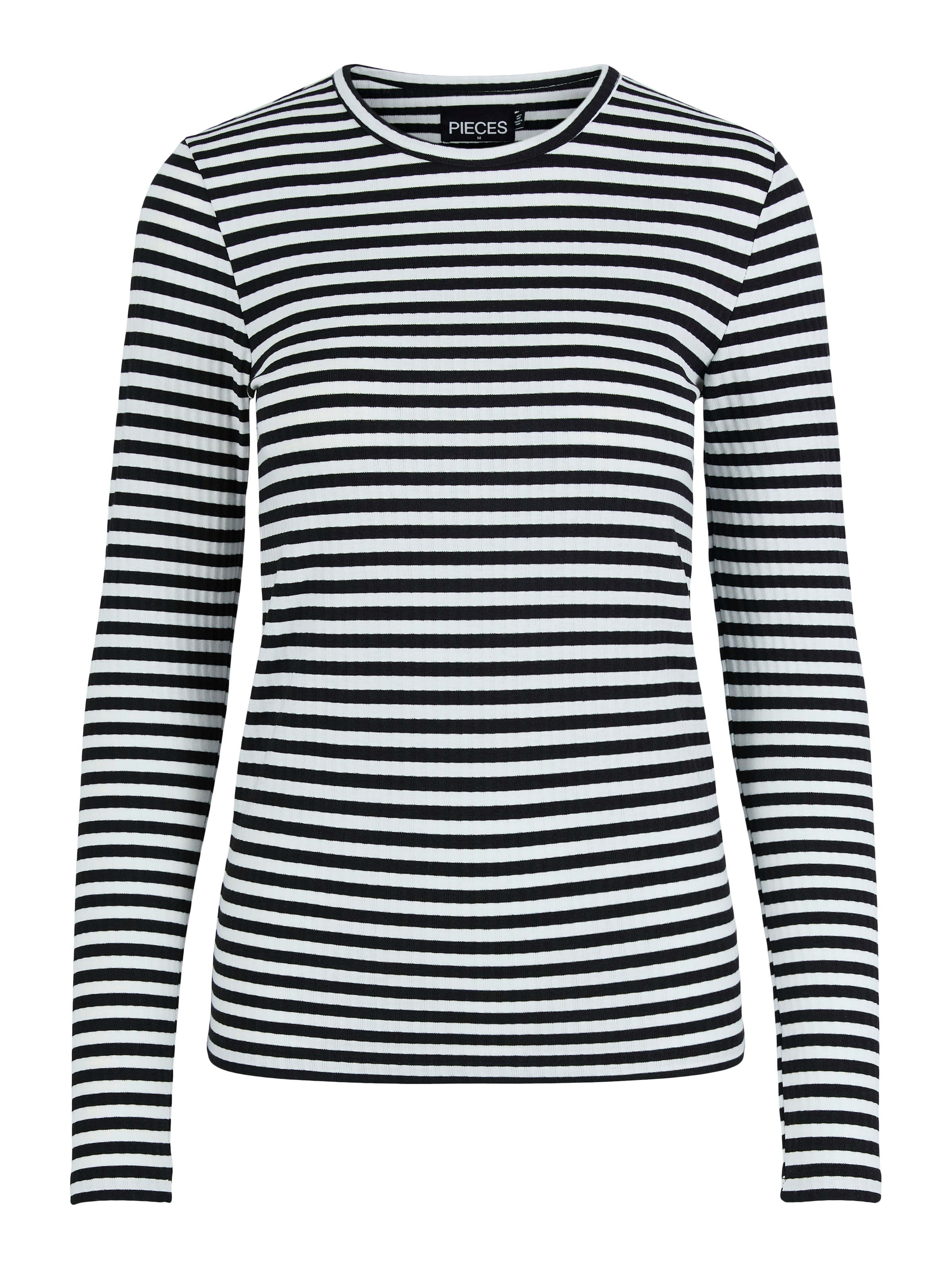 pieces T-shirt à manches longues »PCLAYA LS TOP JRS NOOS« mélange de matériaux, coupe régulière