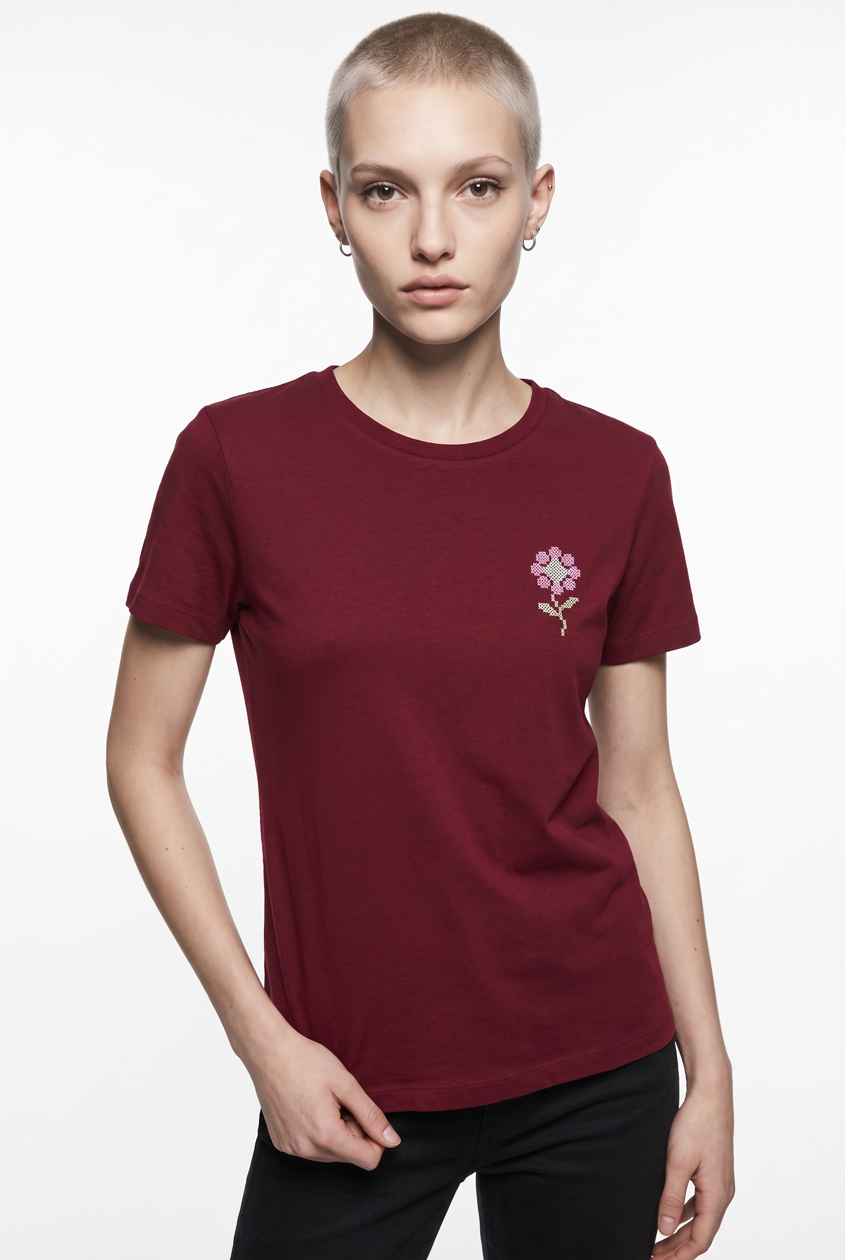 Image of Vero Moda Kurzarmshirt "VMAGNES SS TOP BOX JRS" Baumwolle, regular fit