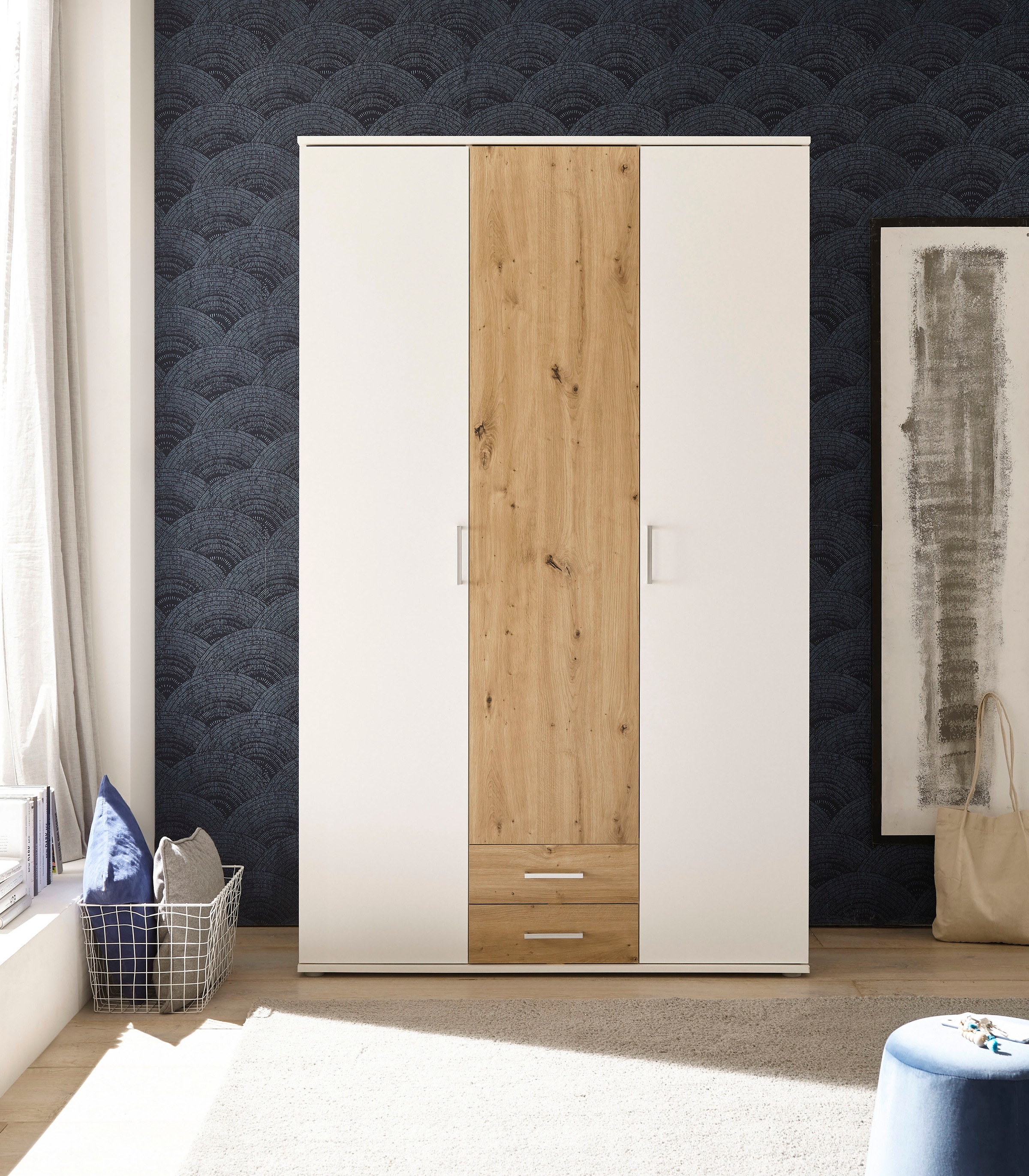 Schlafkontor Armoires à vêtements »Marburg Bestseller Schrank Garderobe mit Schubladen« Schlafzimmerschrank in Top Qualität , in 2 Breiten