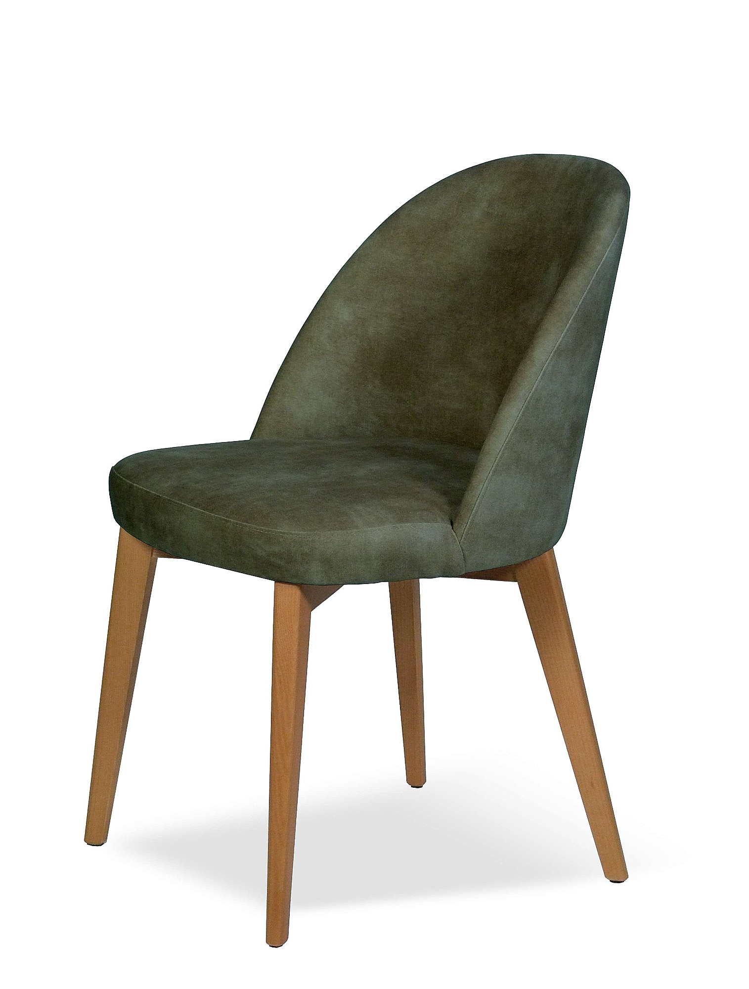 Home affaire Chaise à 4 pieds »NUVOLA Stuhl,Armstuhl,Made in Italy,Massivholz,Samt,24 Farbvarianten« () 1 cuisChaise de salle à manger, velours déperlant avec effet nuage