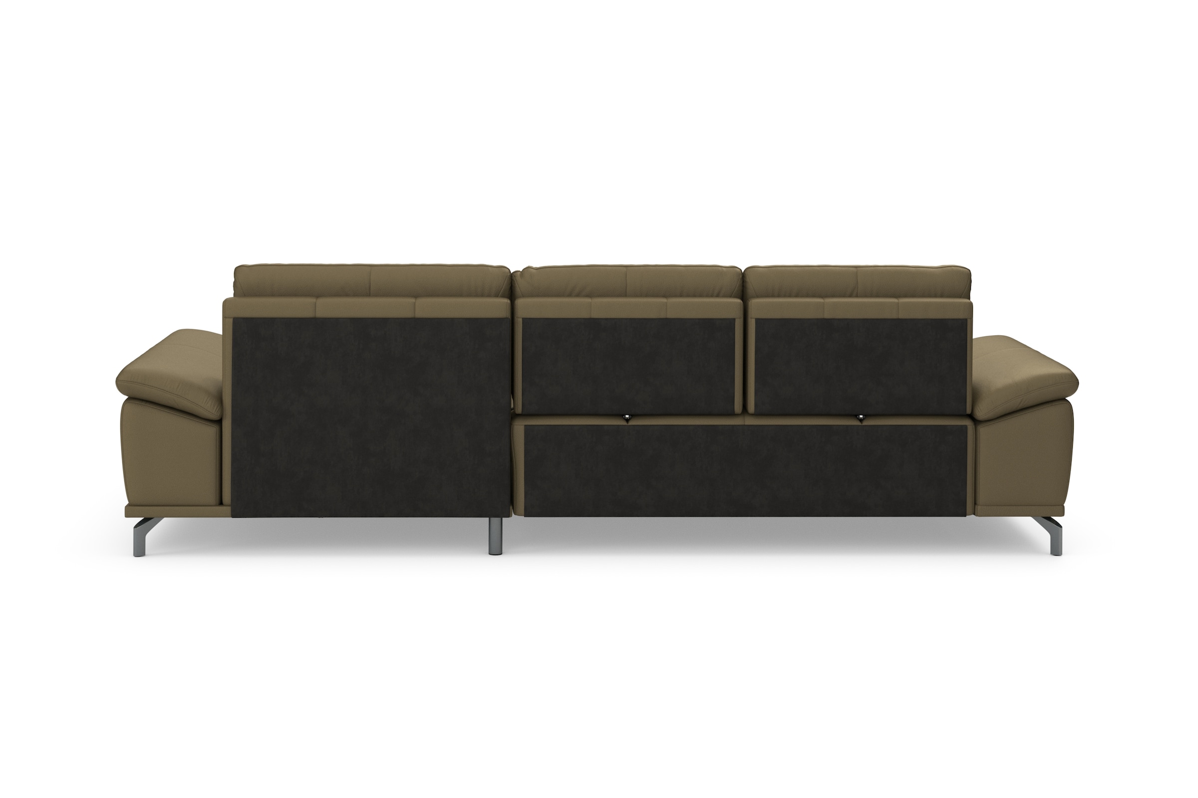 Places of Style Ecksofa Costello, mit Sitztiefenverstellung und Armlehnfunktion, incl. 3 Nierenkissen