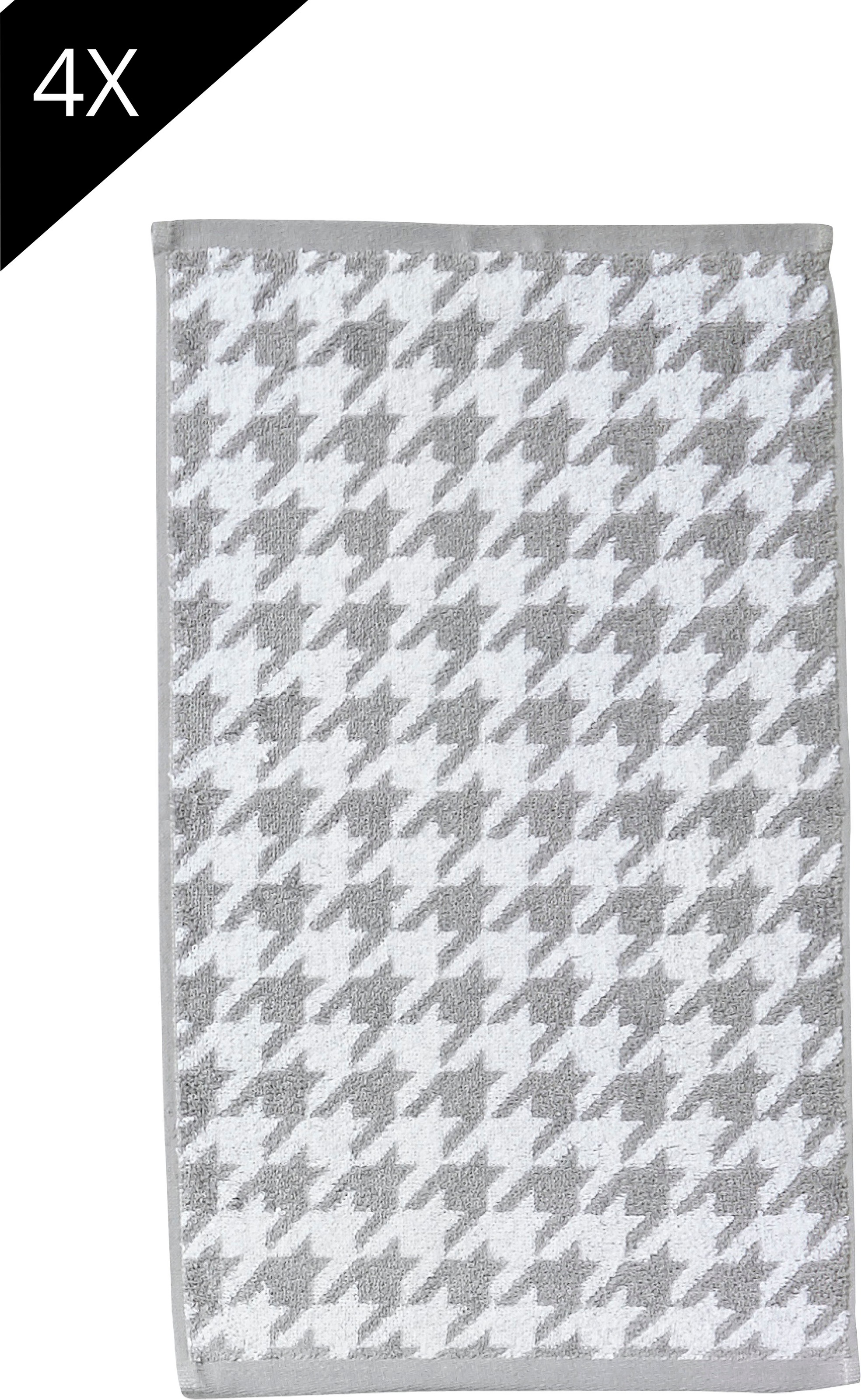 Image of done.® Handtuch Set »Daily Shapes Bird«, Set, 4 tlg., Jacquard-Walkfrottier, Gästehandtücher, Jacquardgewebe, modernes Muster bei Ackermann Versand Schweiz