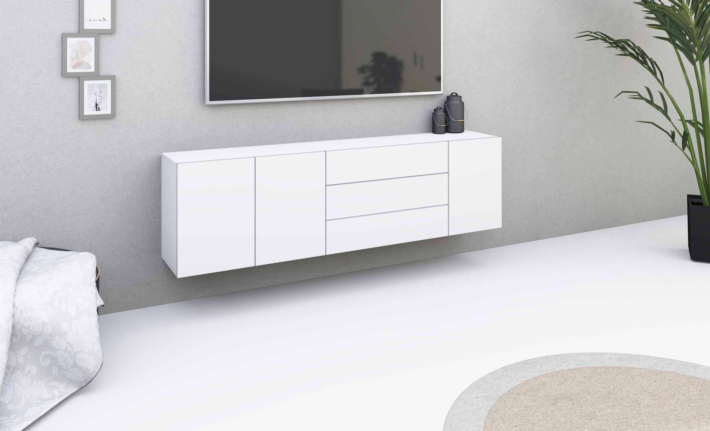Image of borchardt Möbel Sideboard "Sophia" Breite 190 cm, zur Wandmontage