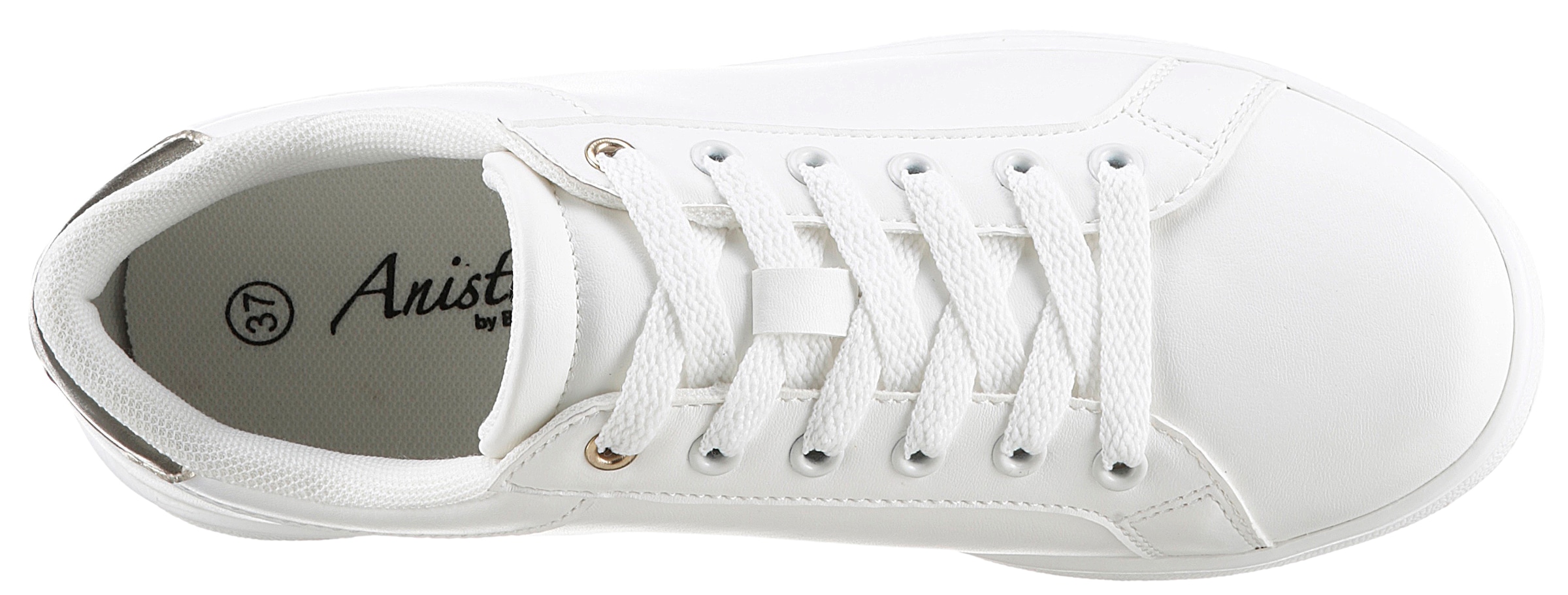 Aniston SHOES Sneaker, Schnürschuh, Freizeitschuh mit Metallic-Akzent - NEUE KOLLEKTION
