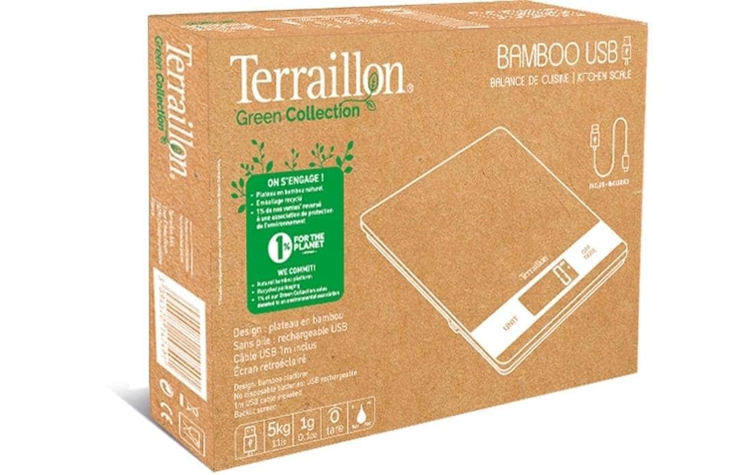 Terraillon Küchenwaage »Terraillon Bamboo USB«