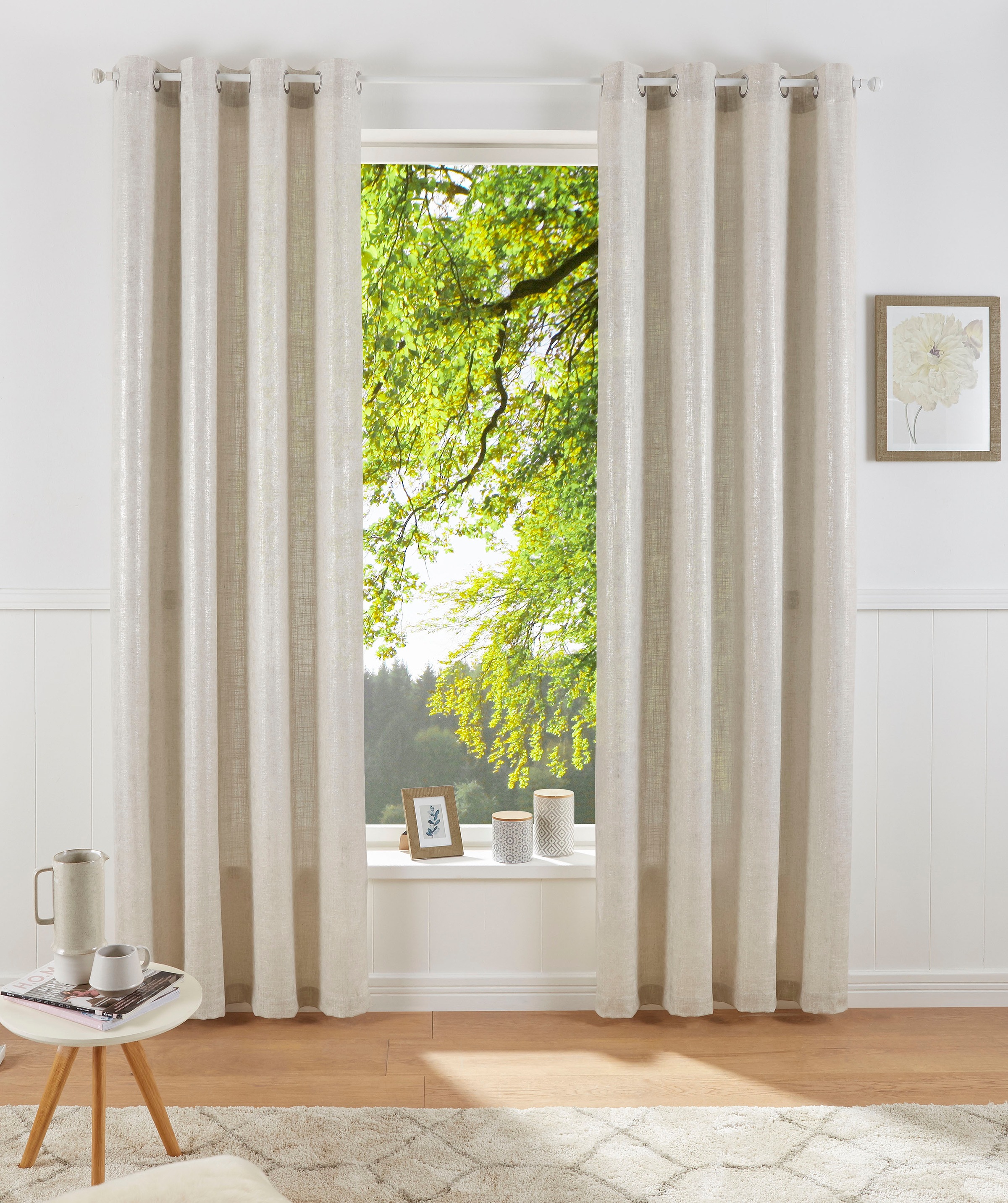 Image of Guido Maria Kretschmer Home&Living Vorhang »Clemance«, (1 St.), halbtransparent, mit Glanzdruck bei Ackermann Versand Schweiz