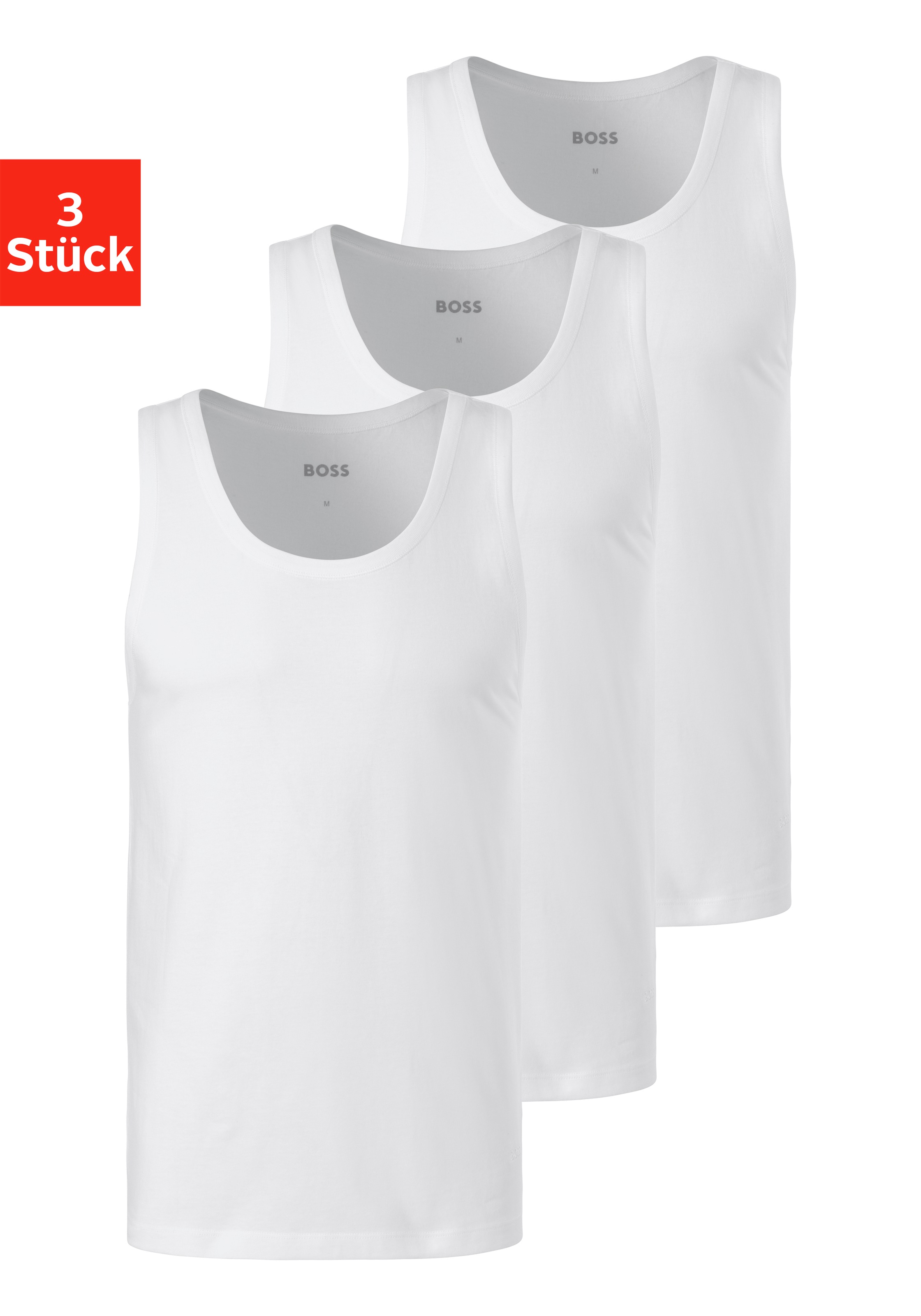 Image of BOSS Unterhemd »Tank Top 3P CO«, (Packung, 3 St.) bei Ackermann Versand Schweiz