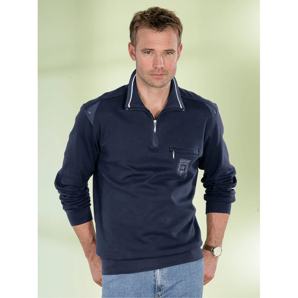Classic Langarm-Poloshirt »Sweatshirt«, (1 tlg.)