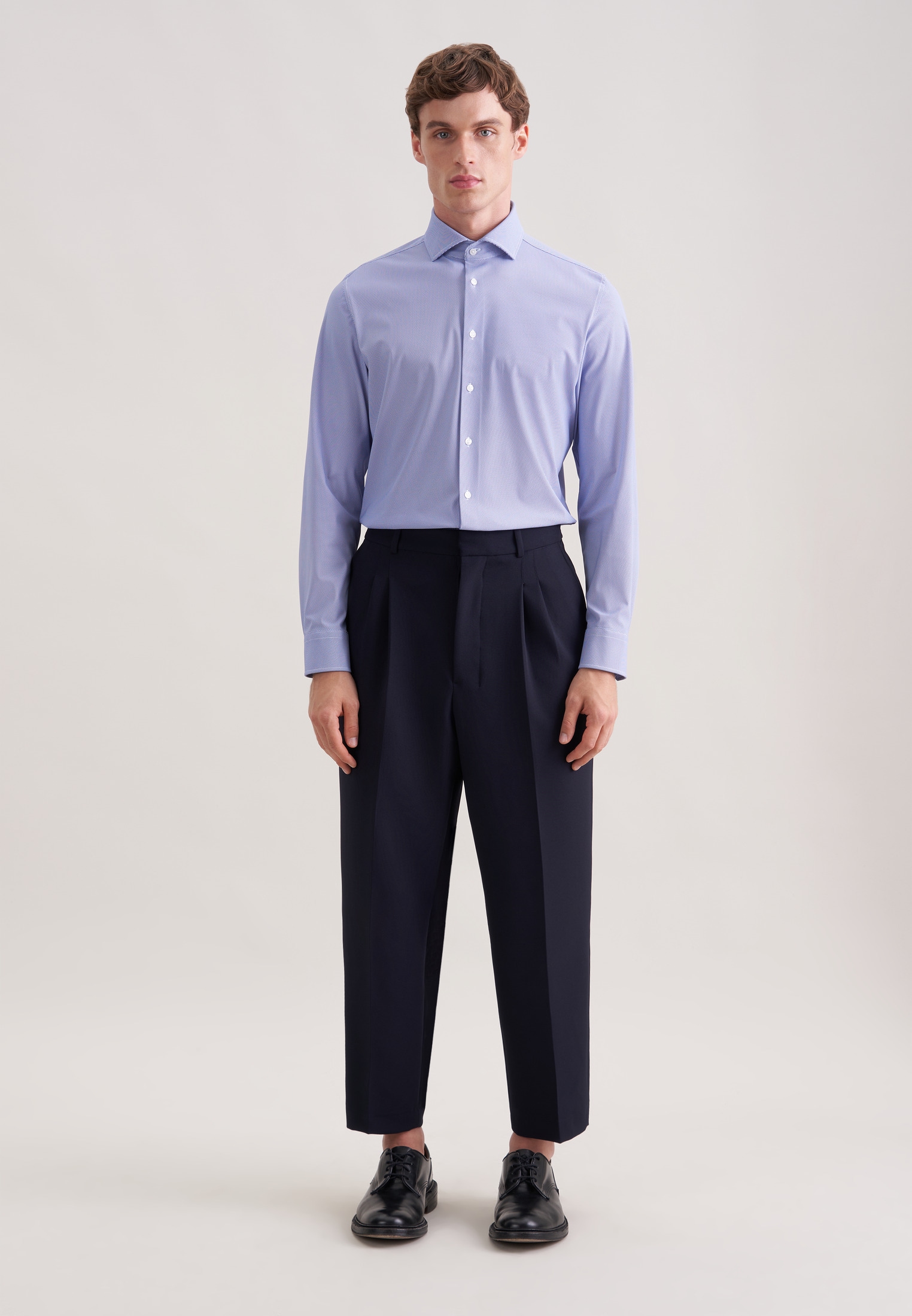 seidensticker Chemise d'affaires »Schwarze Rose« Slim 1/1 Kentkragen Druck