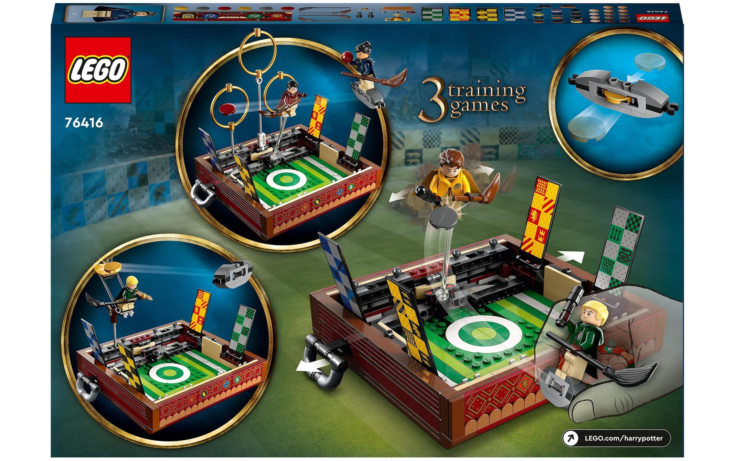 LEGO® Spielbausteine »Harry Potter Quidditch Koffer«, (599 St.)