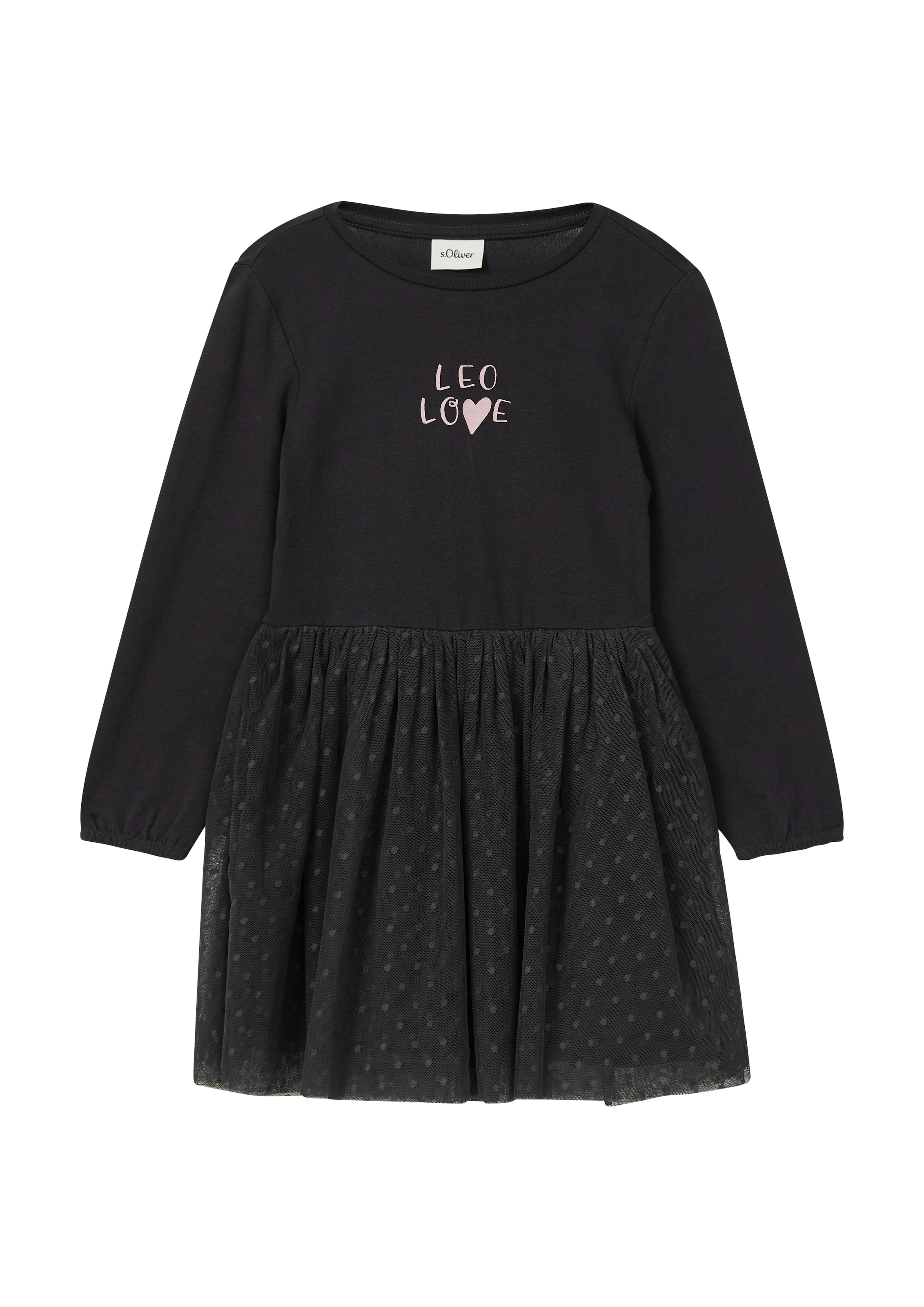 Image of s.Oliver Junior Minikleid mit Mesh-Rock, Fit and Flare
