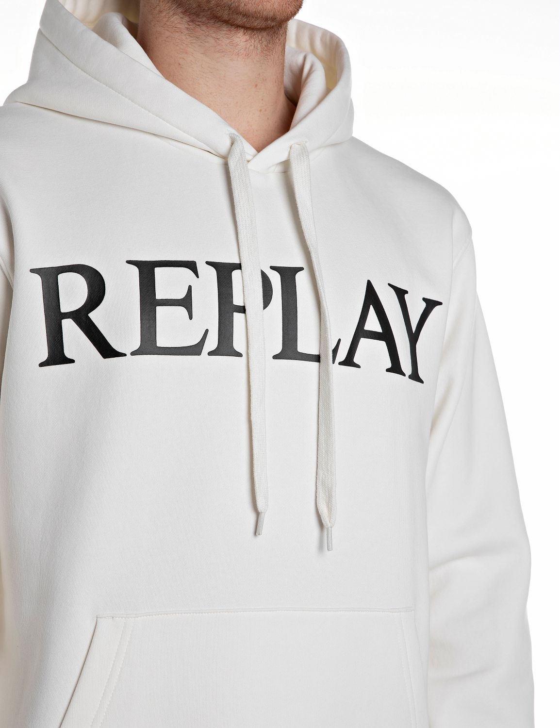 Replay Kapuzensweatshirt , mit grossem Markenprint vorn
