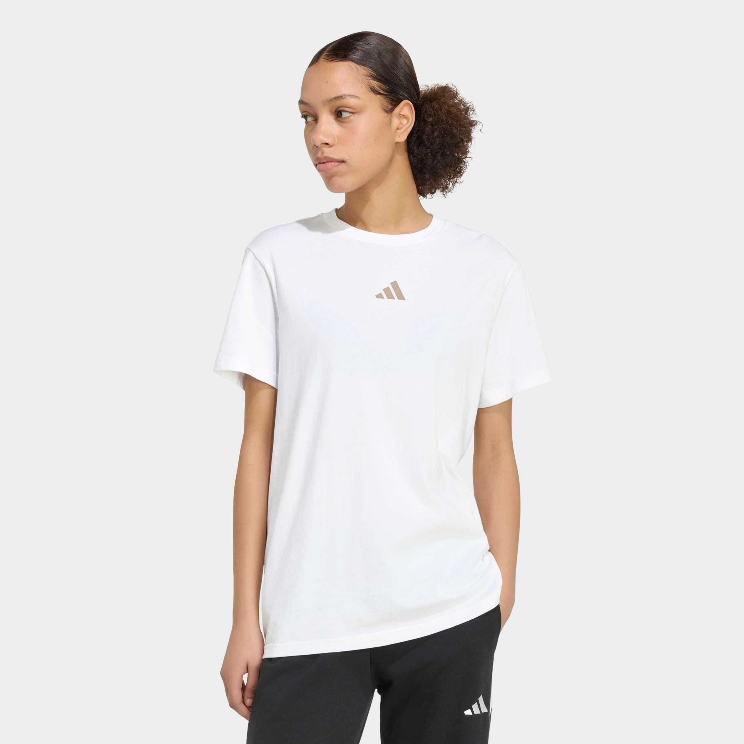 Image of adidas Sportswear T-Shirt "CAMO LOOSE GRAPHIC" mit sportlichem Stil, ohne Verschluss, aus Baumwolle