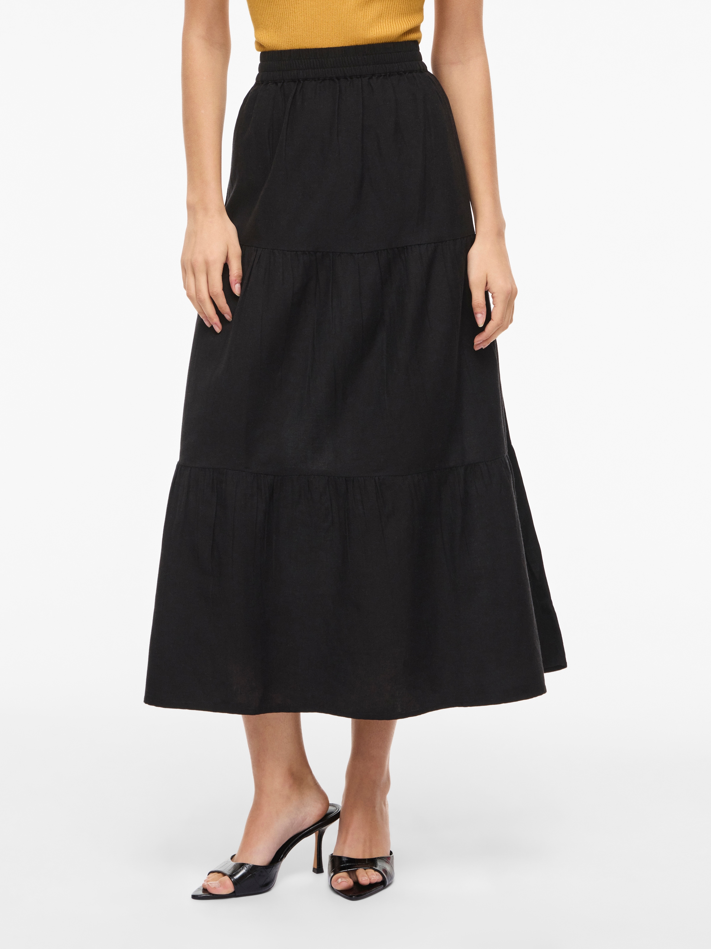 Image of Vila Maxirock "VIPRISILLA HW ANKLE SKIRT - NOOS"