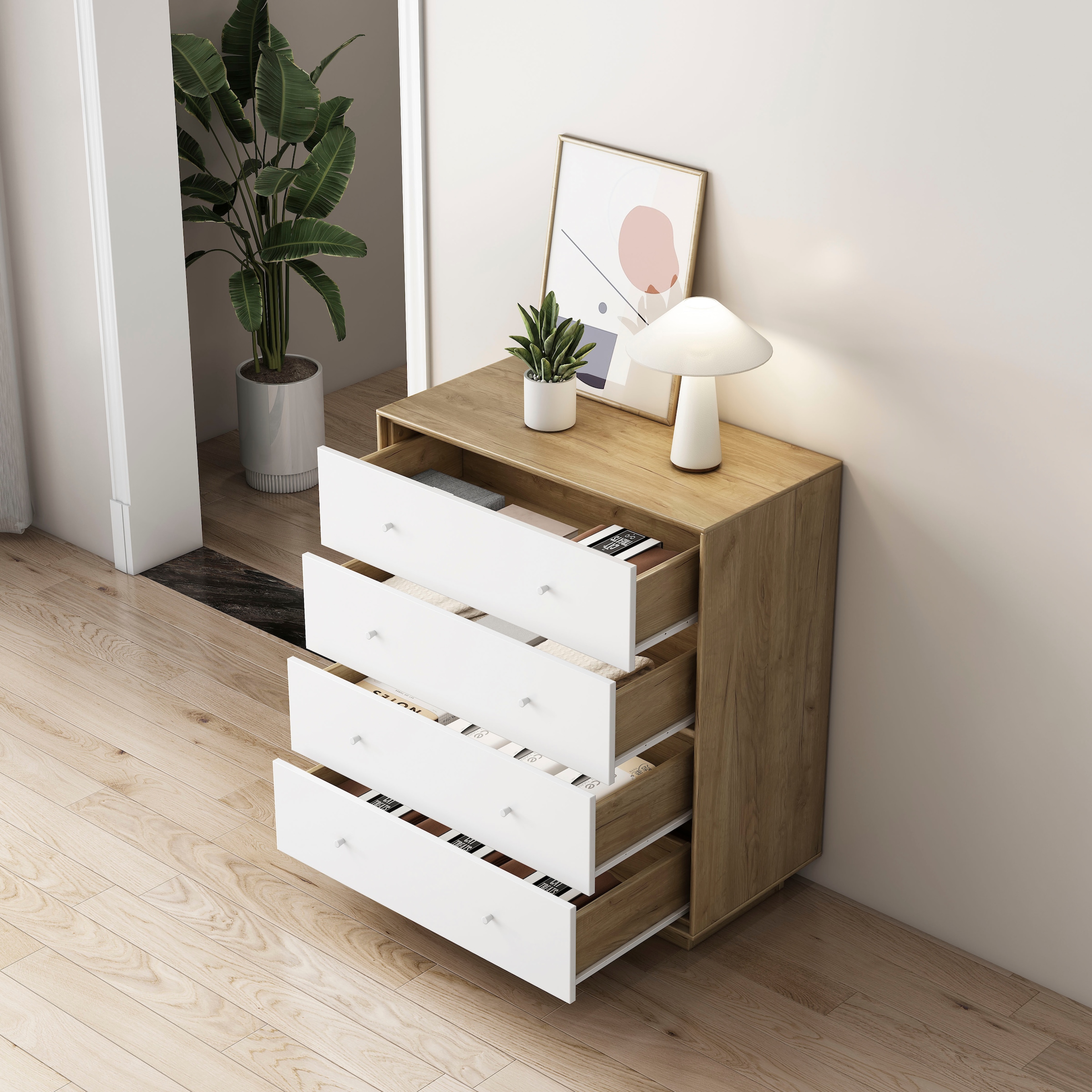 GOODproduct Kommode »Blaire« kratzfeste Melaminoberfläche, ABS-Kanten und FSC-zertifiziertem Holz