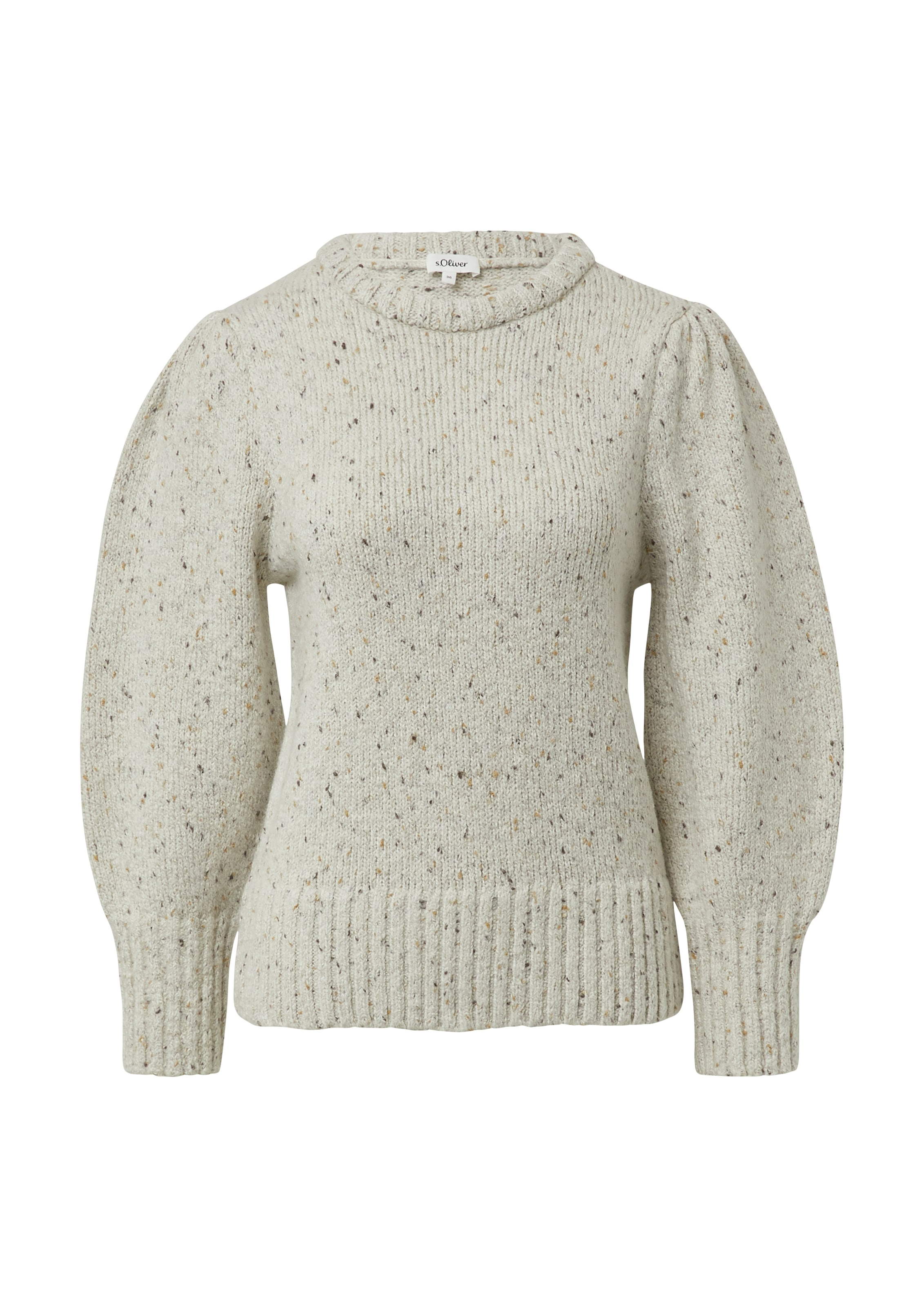 s.Oliver Pull en tricot mit Puffärmeln