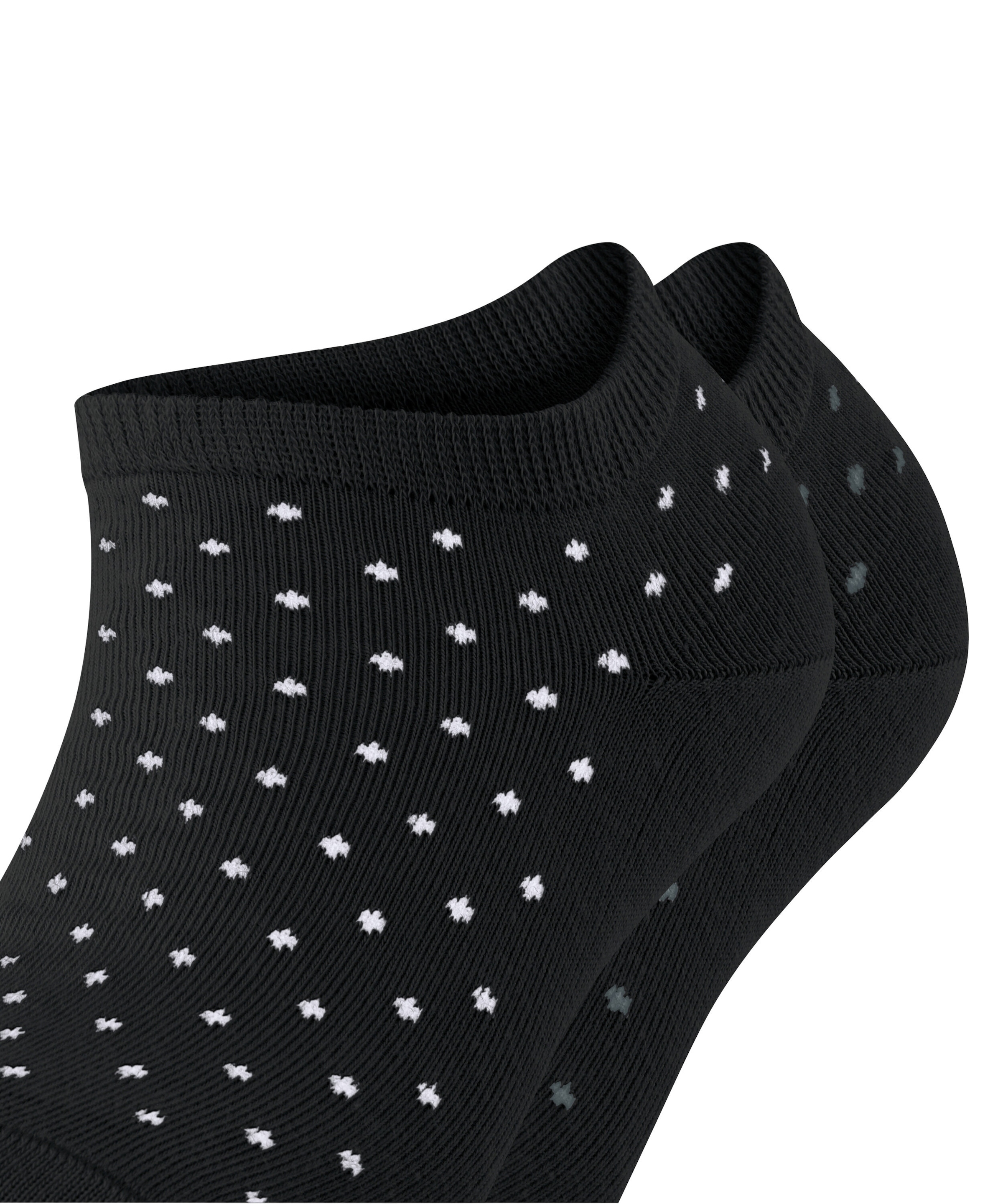 Esprit Chaussettes de baskets »Fine Dot« 2 paires,  motif à pois, bord resserré, pois