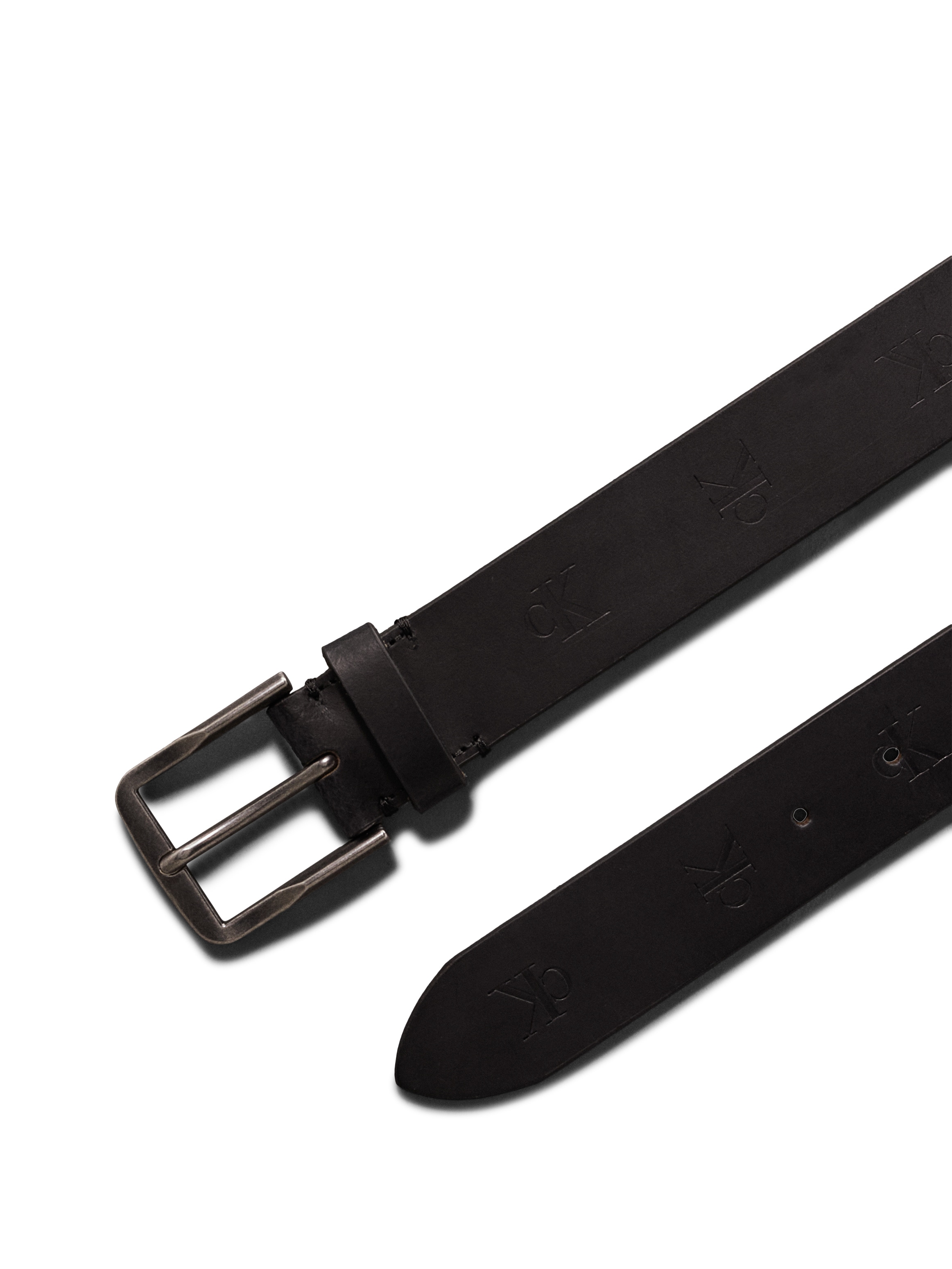 Calvin Klein Jeans Ledergürtel »CLASSIC FLAT LTHR BELT 35MM AOP«