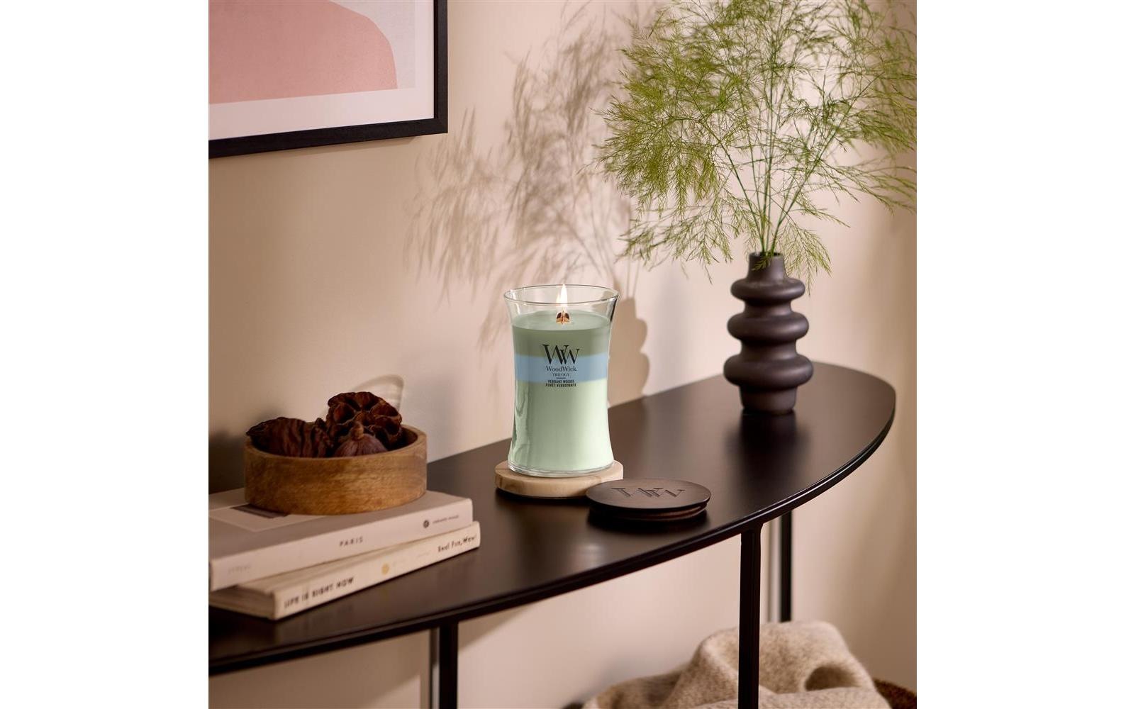 Image of Woodwick Duftkerze "Verdant Woods Trilogy Large Jar"