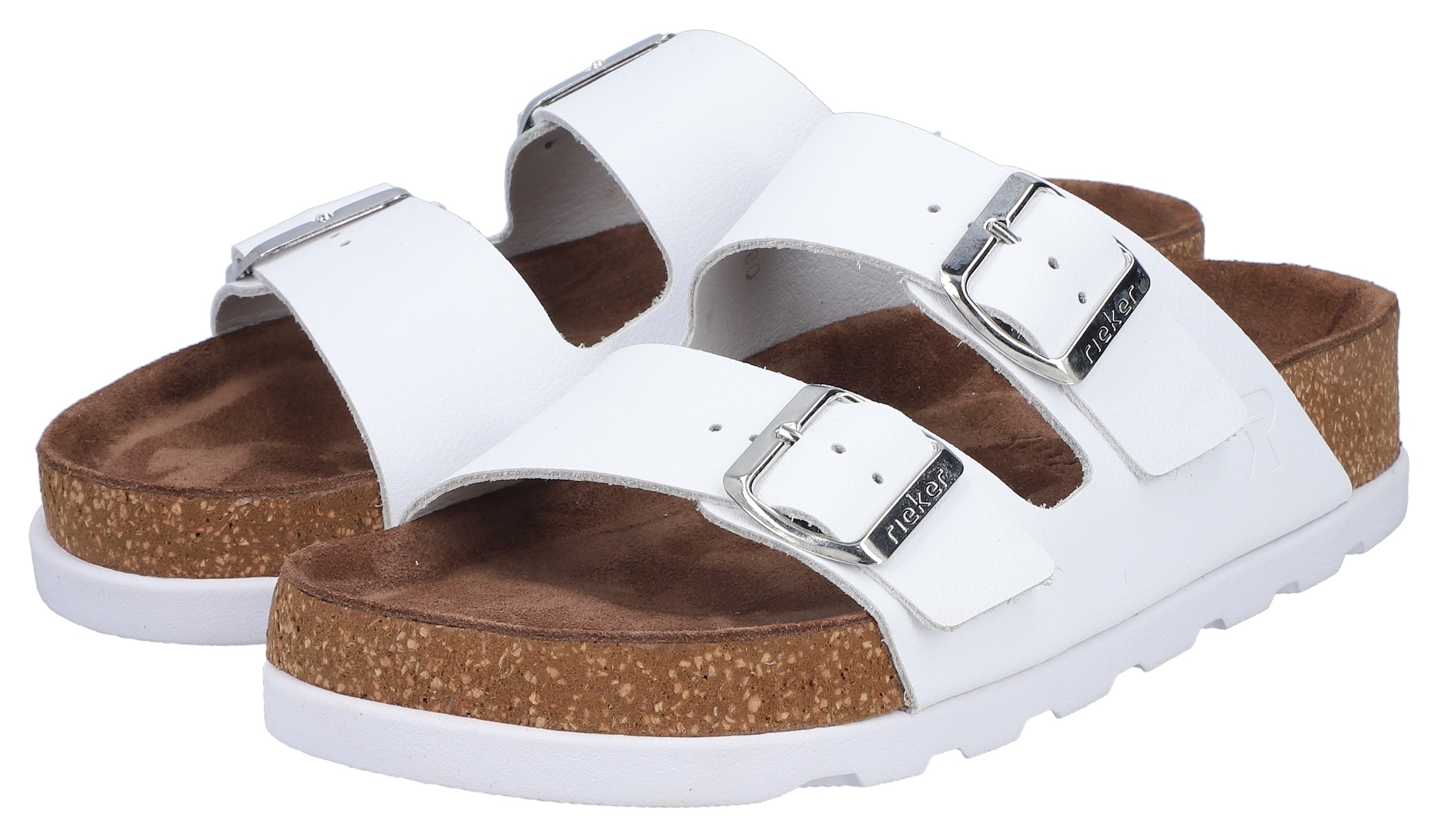 Rieker Pantolette  Chausson, chaussure d'été, chaussure de plage, sandale à deux brides avec semelle souple
