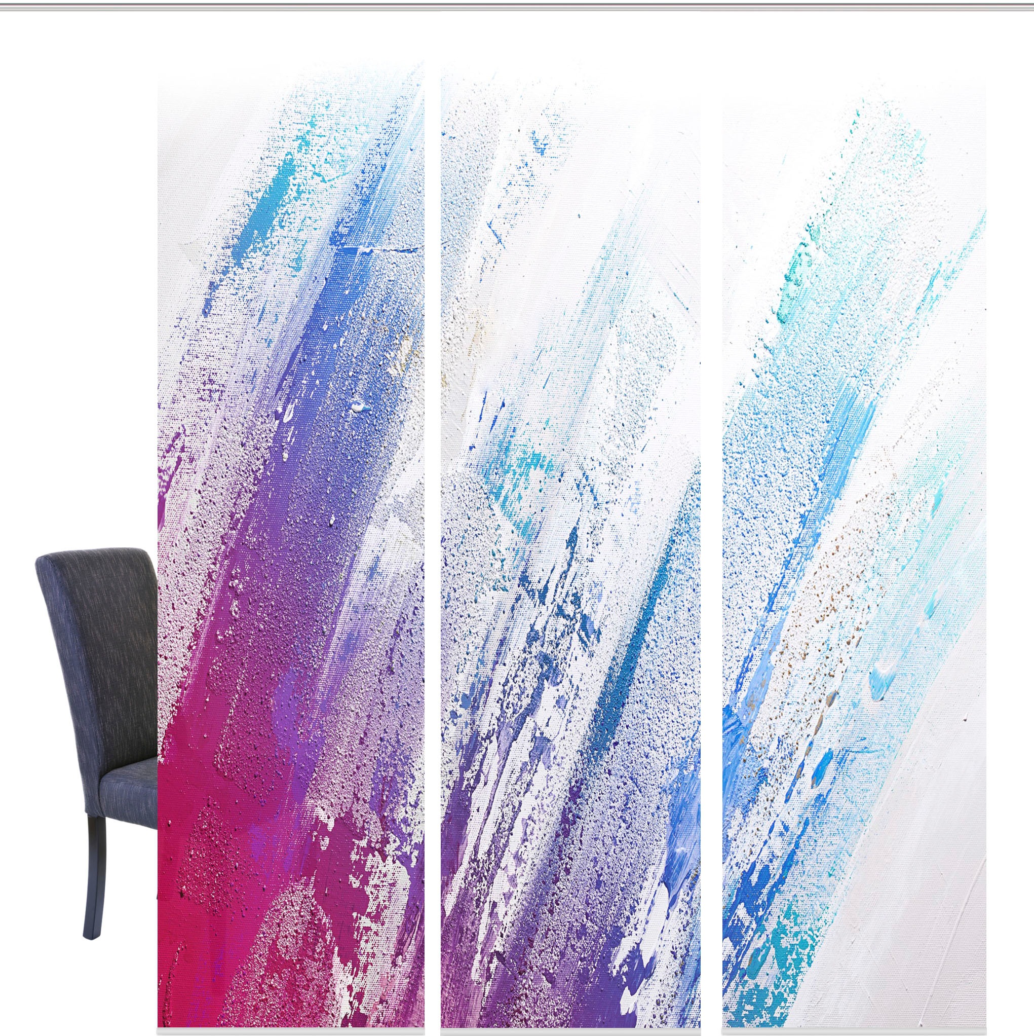 Image of HOME WOHNIDEEN Schiebegardine »PAINTING«, (3 St.), blickdicht, Digital bedruckt bei Ackermann Versand Schweiz