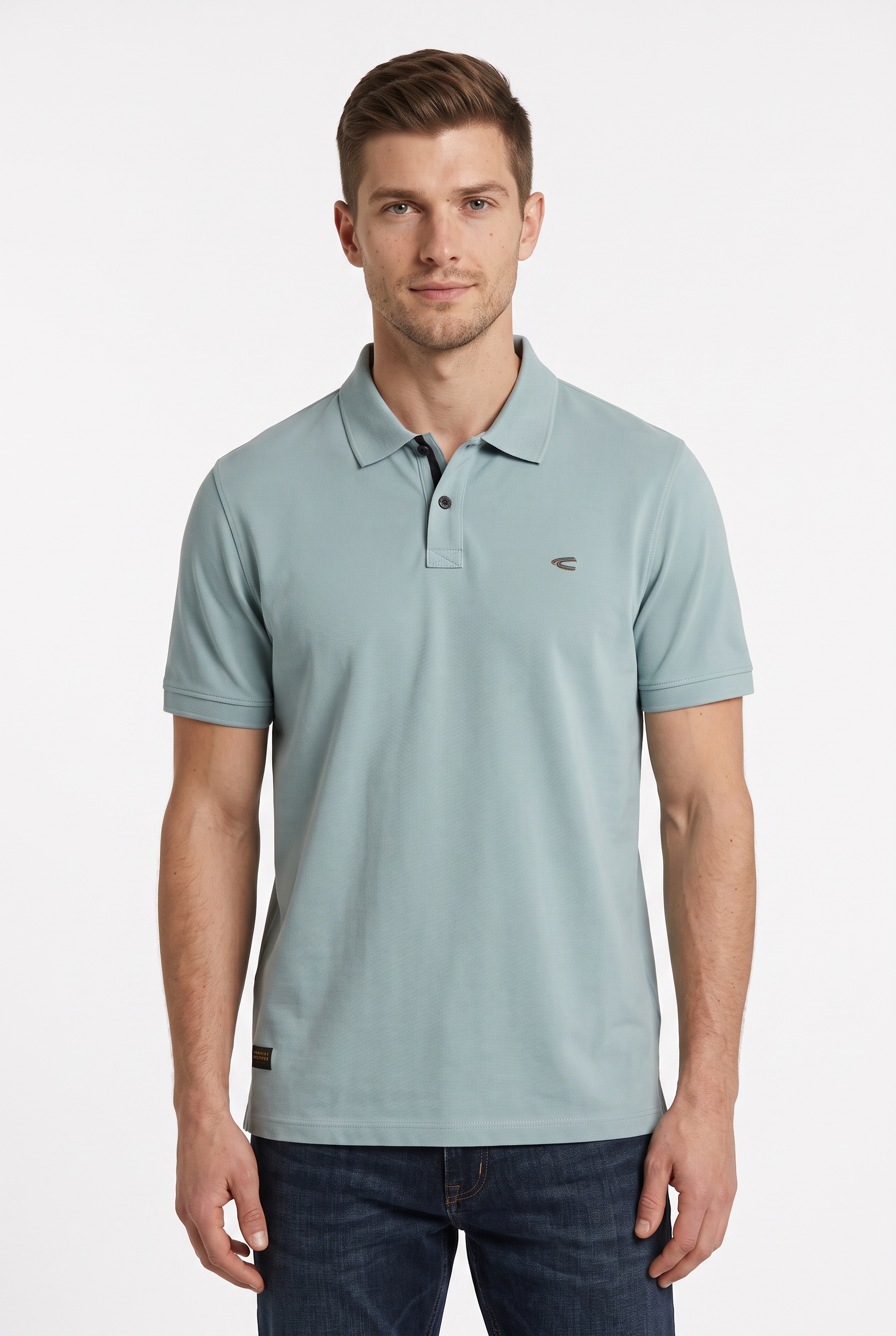 Image of camel active Poloshirt kurzarm, mit Logo-Stickerei