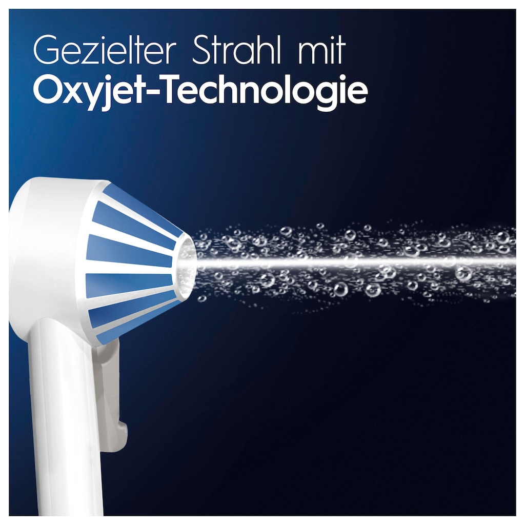 Oral-B Munddusche »AquaCare 6«, 3 St. Aufsätze}, Kabellose mit Oxyjet-Technologie