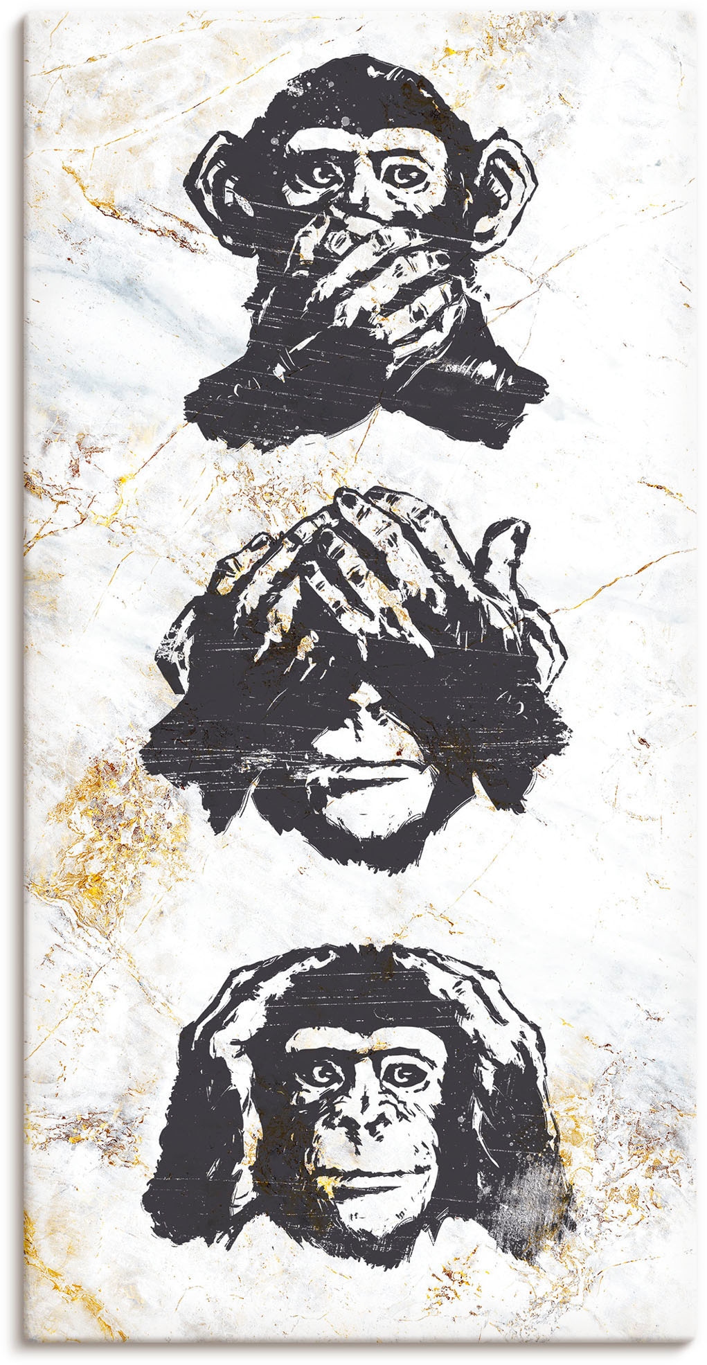 Leonique Leinwandbild »Affen« Tiere 1 Stk. tlg.