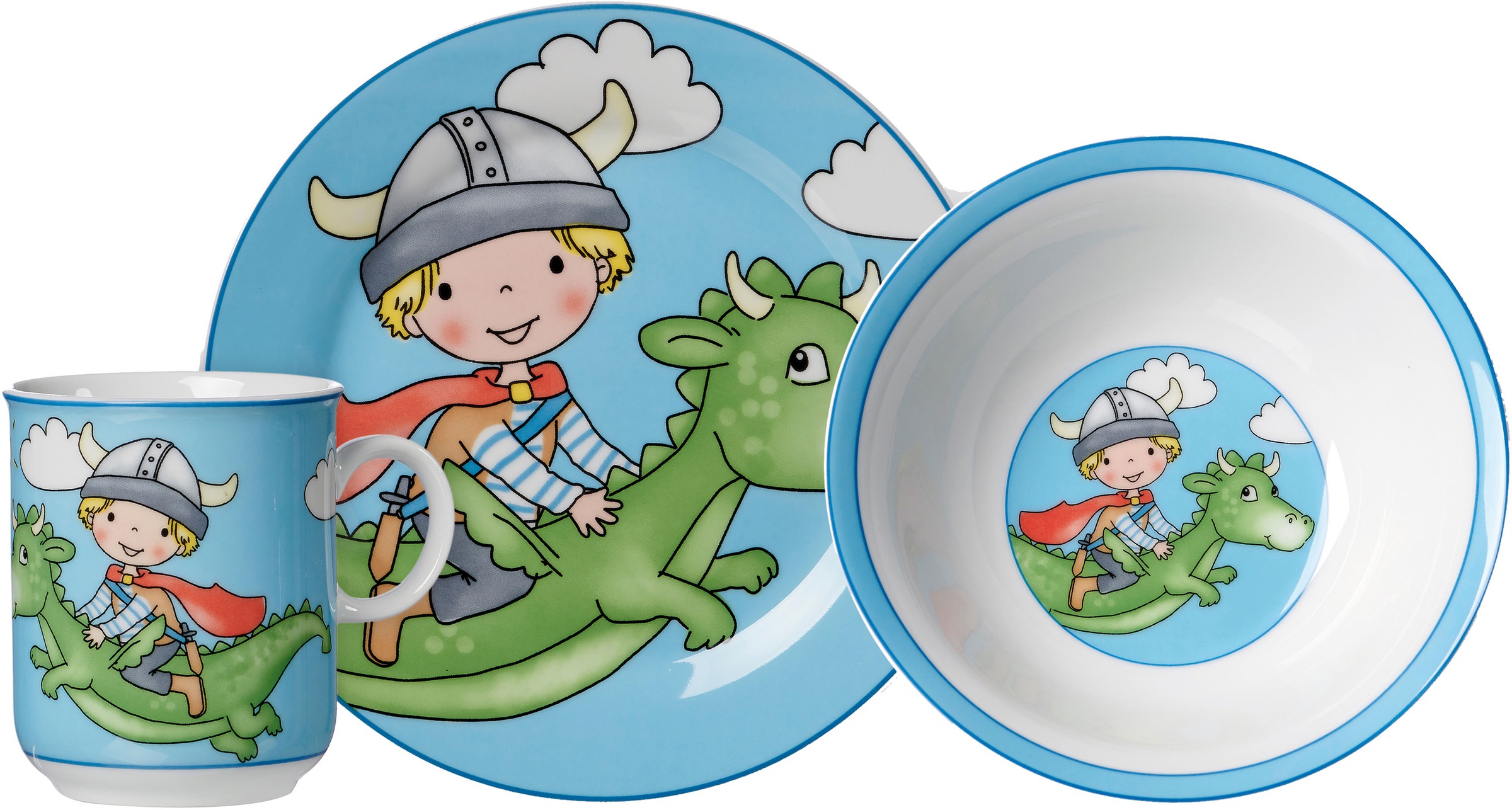 Image of Ritzenhoff & Breker Kindergeschirr-Set »Drache«, (Set, 3 tlg.) bei Ackermann Versand Schweiz