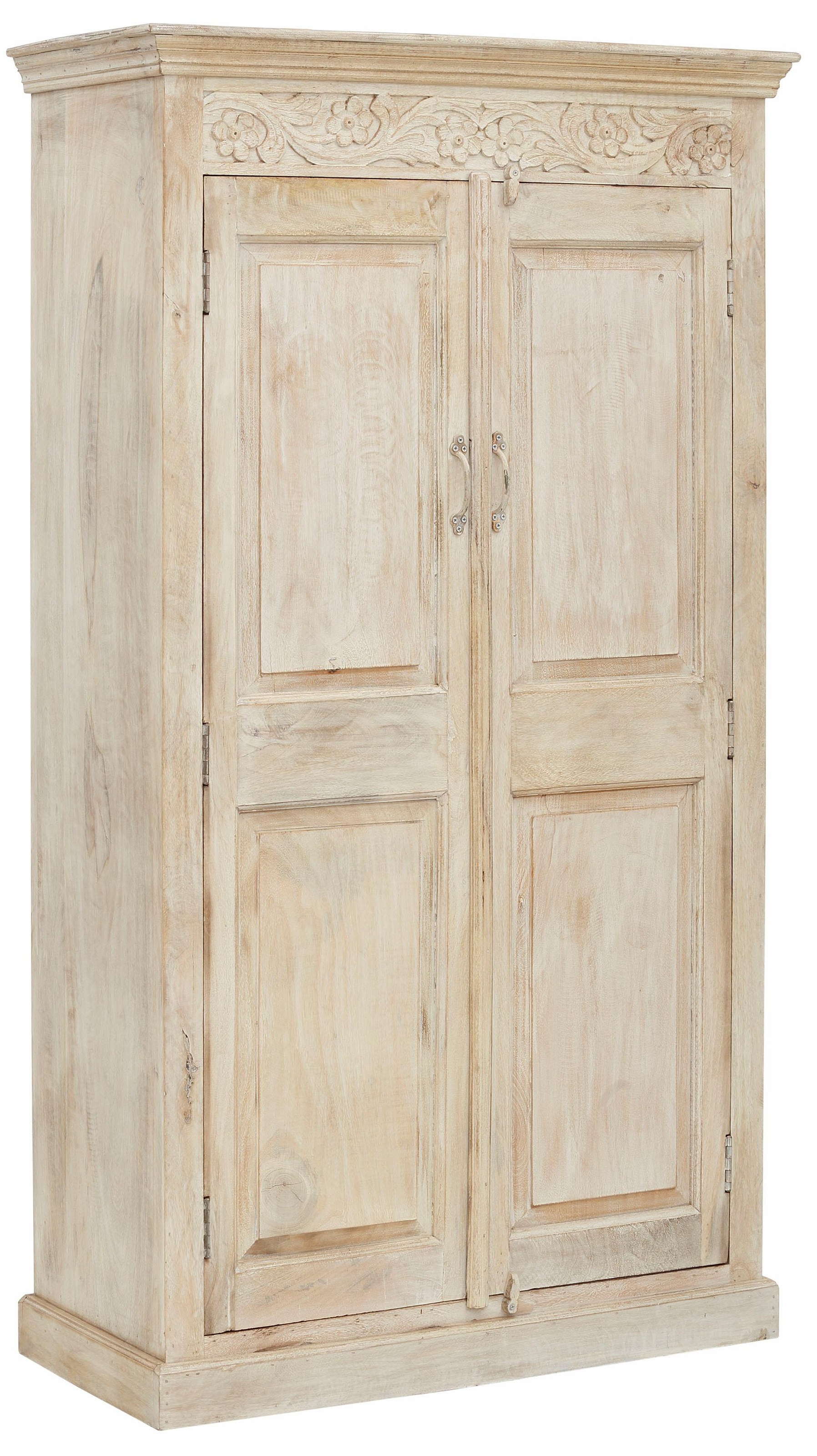 Image of GOODproduct Garderobenschrank "Devdan" mit dekorativen Fräsungen oben, Breite 100 cm, viel Stauraum
