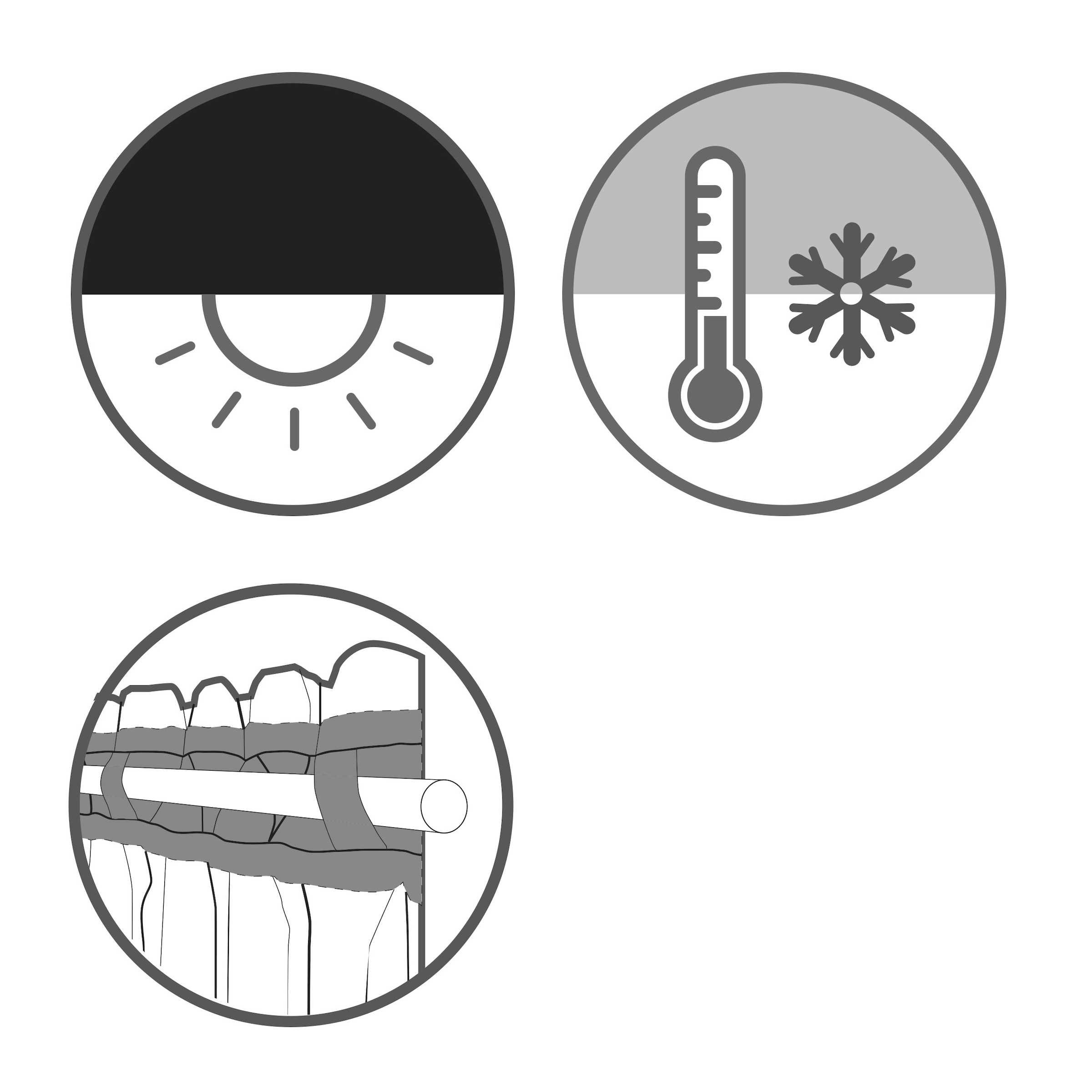 Sehlbach Gardine »Schal Dimout Uni« Schlaufen 1 Stk. tlg. mit Gardinenband und verdeckten Schlaufen