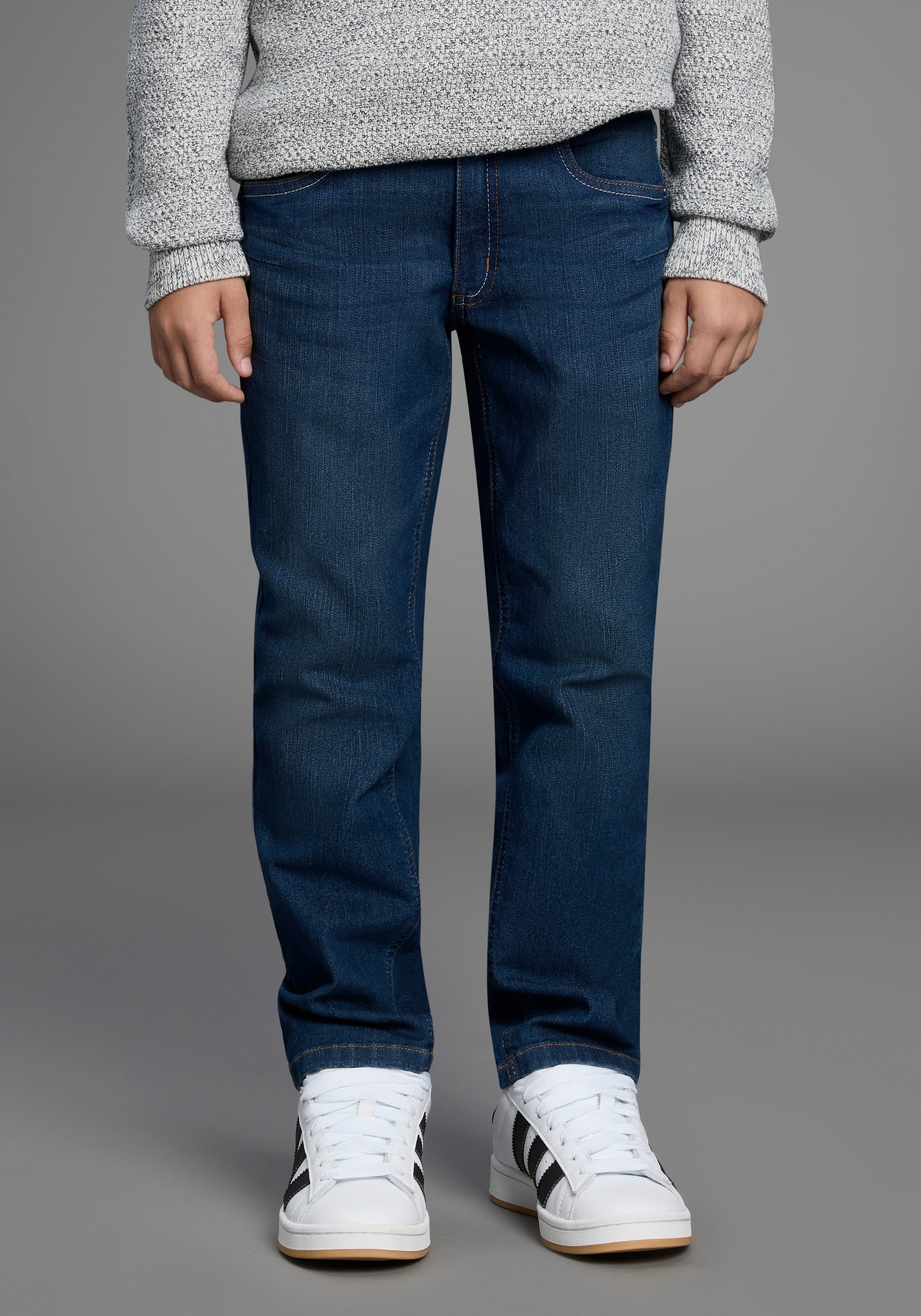 Image of H.I.S Relax-fit-Jeans "Stretchjeans in gerader Form für Jungen" Für TEENS. Gerade Jeans in authentischer Waschung